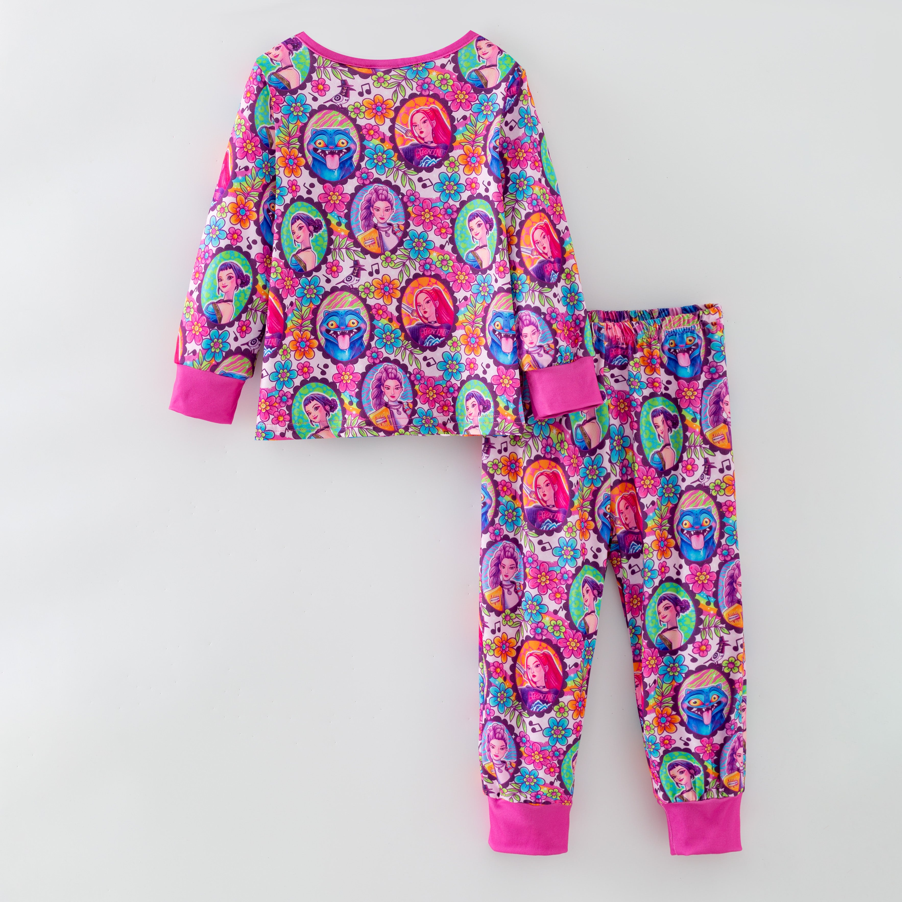 （Pre Order,Prepack Zone）Girls Movie Character Print Pajamas（Mix Size）
