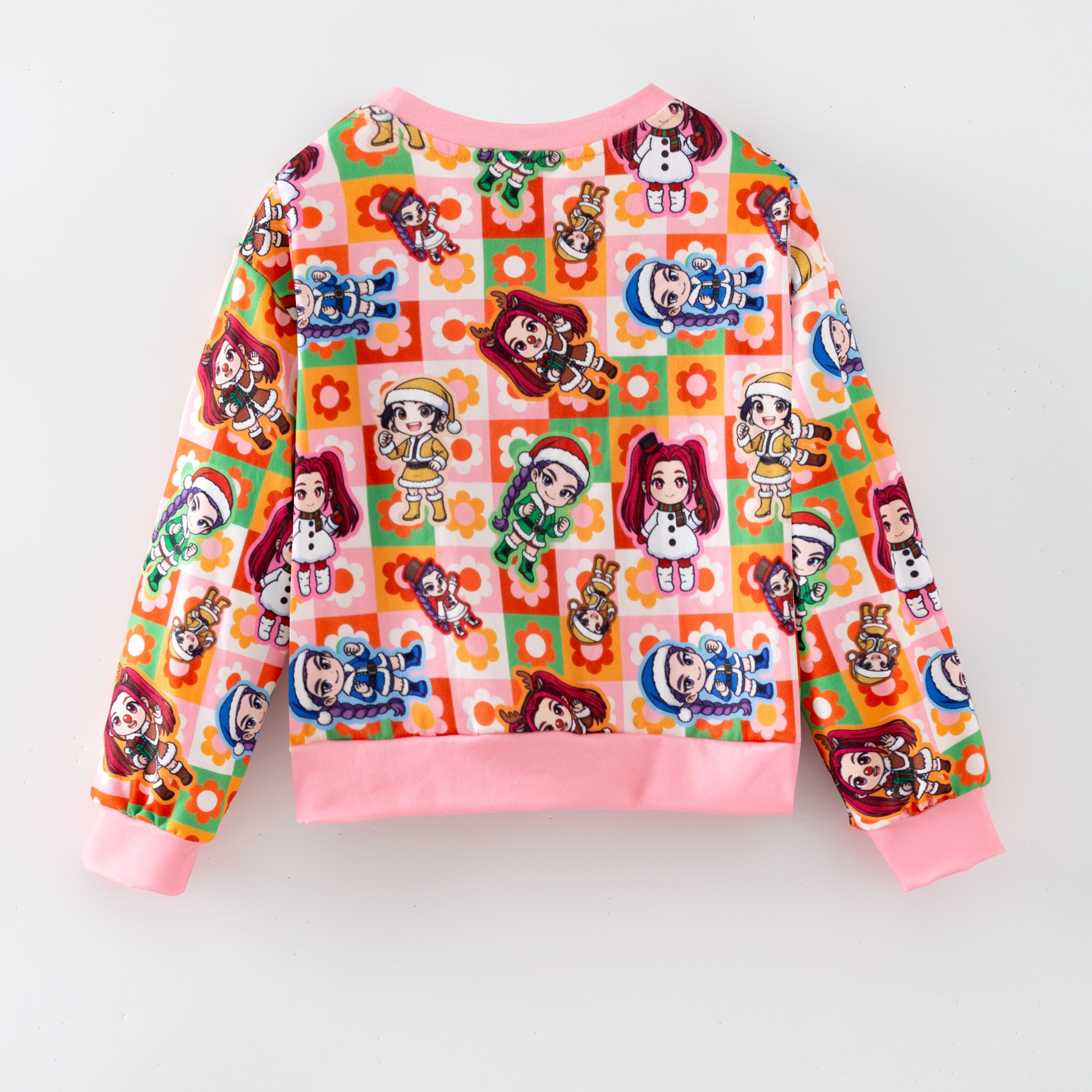 （Pre Order,Prepack Zone）Girls Christmas Movie Character Print Top（Mix Size）