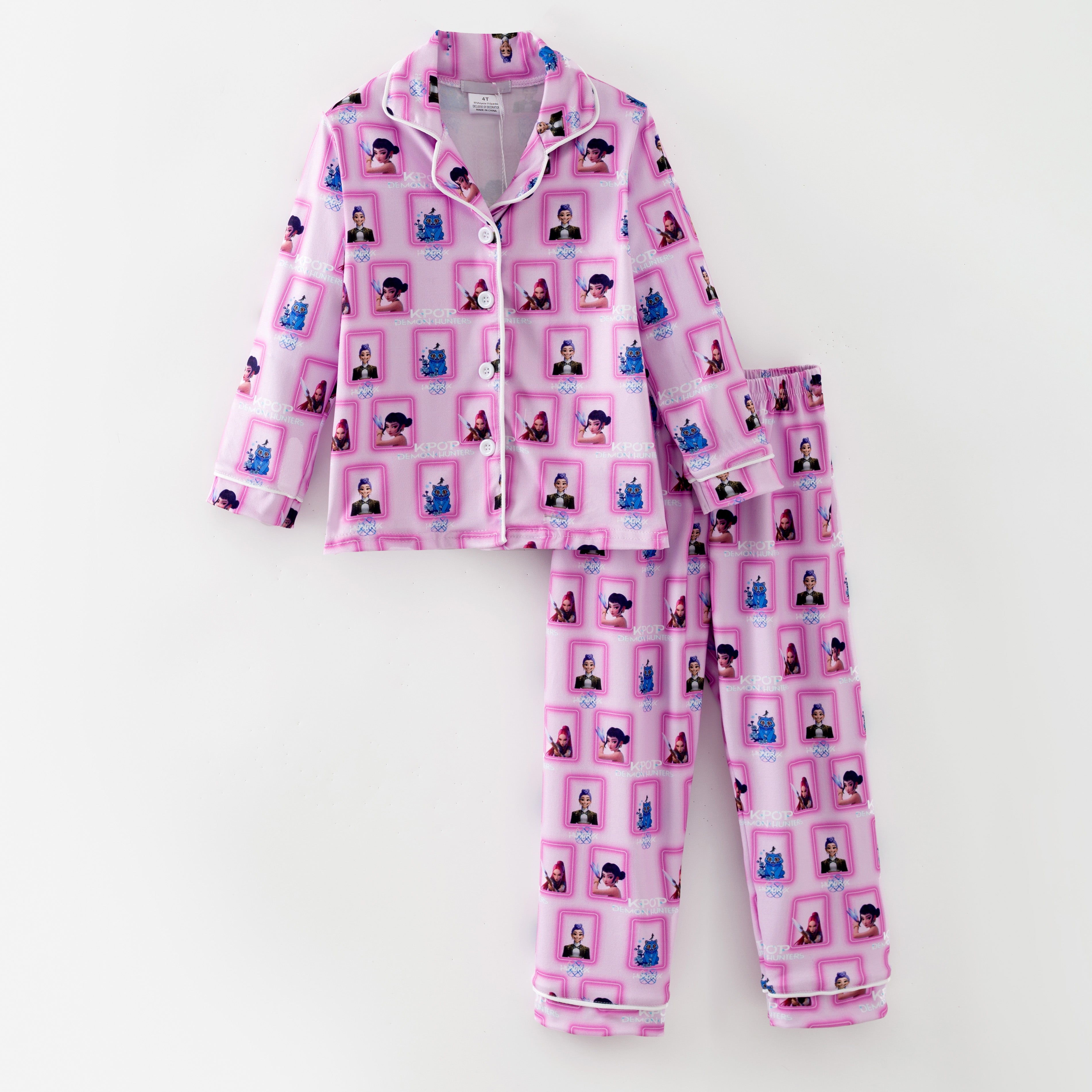 （Pre Order,Prepack Zone）Girls Movie Character Print Pajamas（Mix Size）