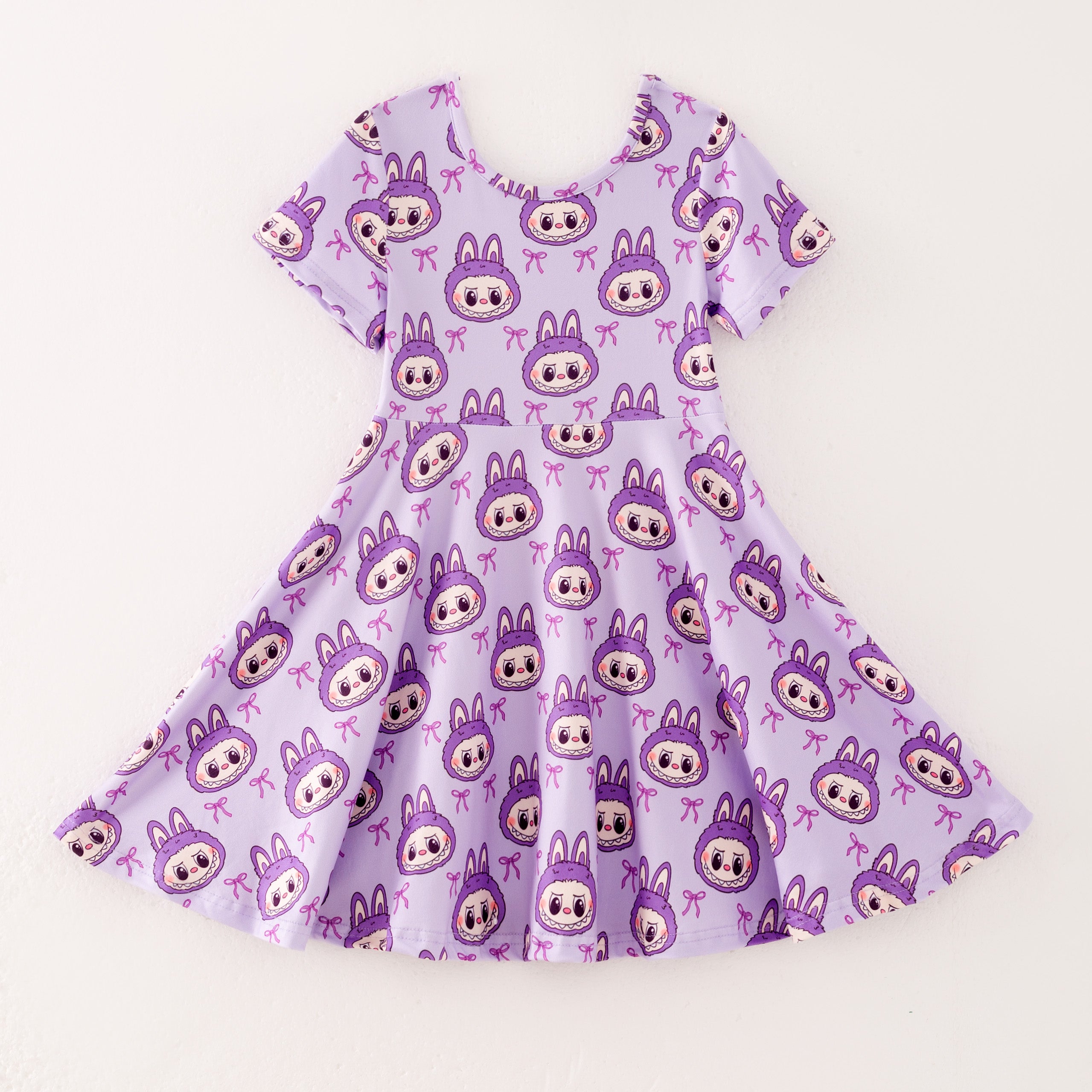 （Prepack Zone）Girls Summer Cartoon Print Dress