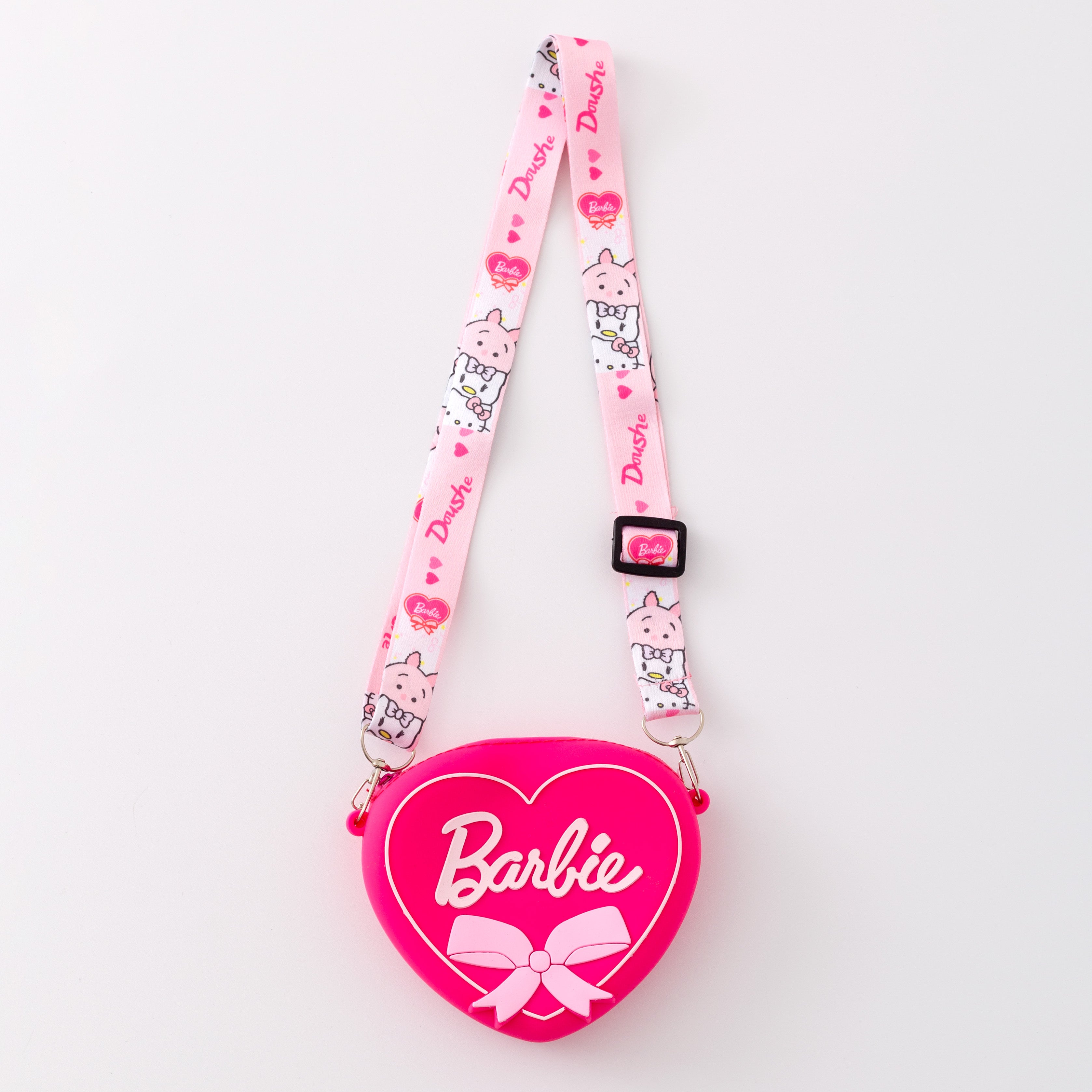 （In Stock）Girls Silicone Pink Hand-held Cross-span Bag