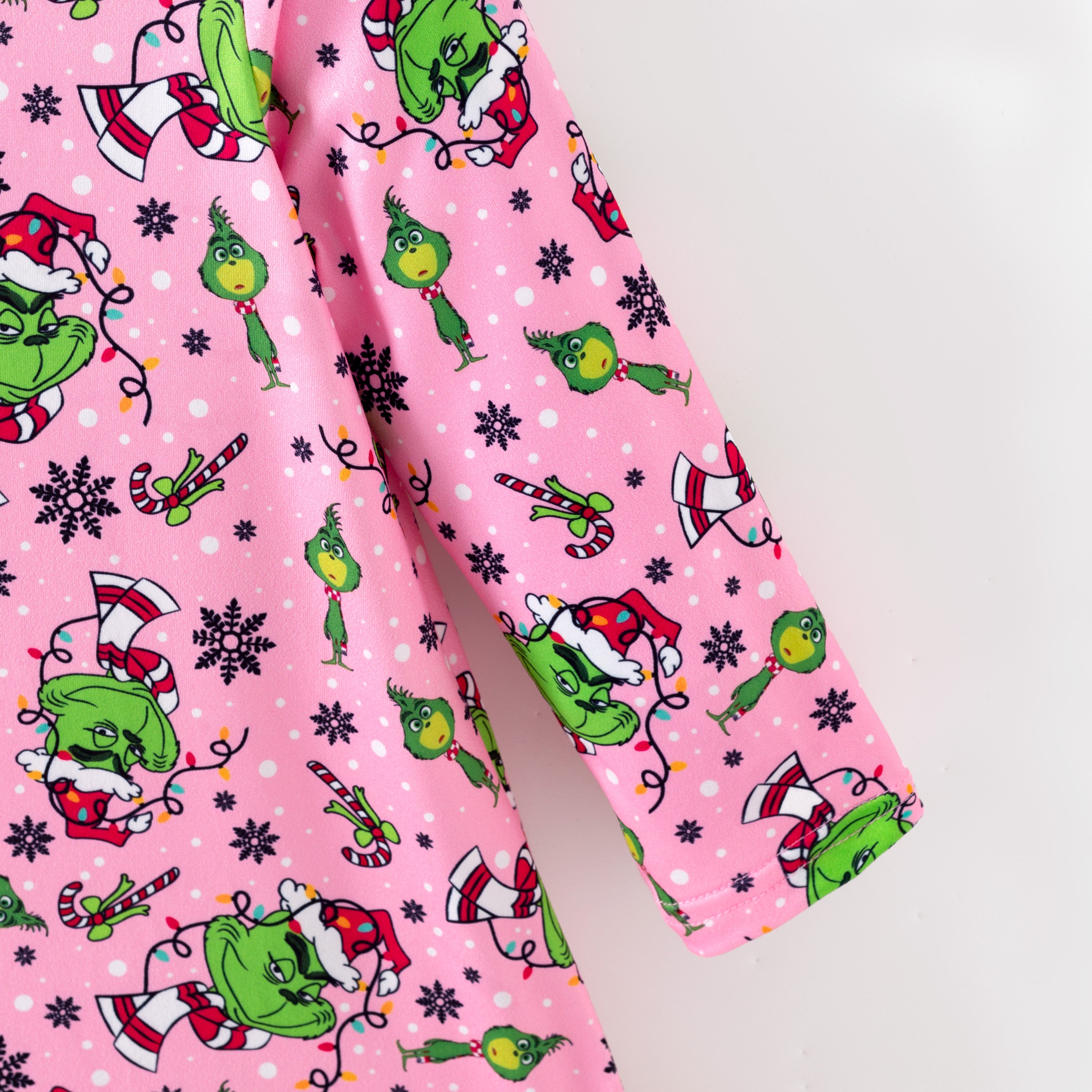 （Pre Order,Prepack Zone）Girls Christmas Cartoon Print Pajamas Dress（Mix Size）