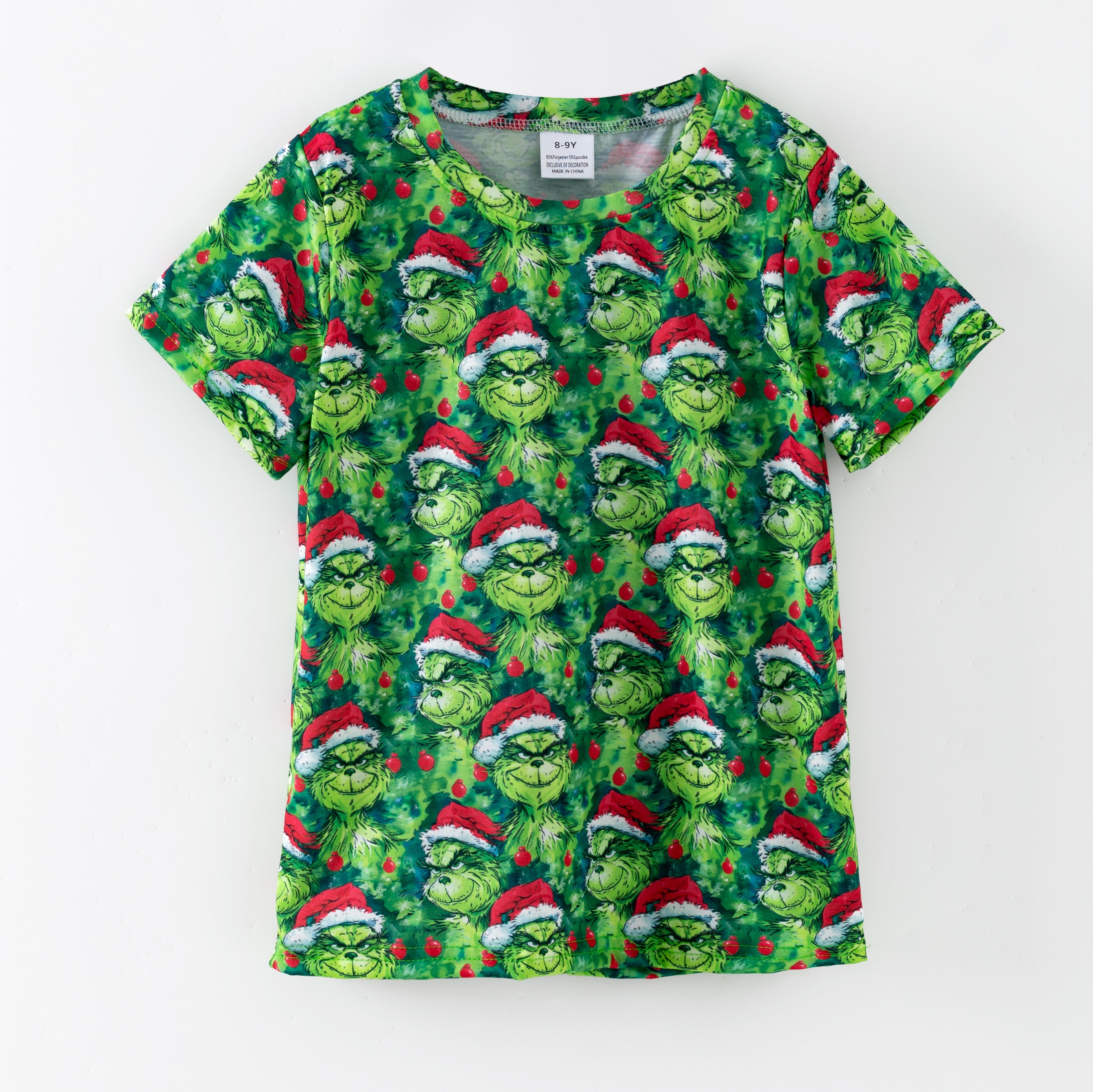 （Pre Order,Prepack Zone）Boys Christmas Cartoon Print Top（Mix Size）