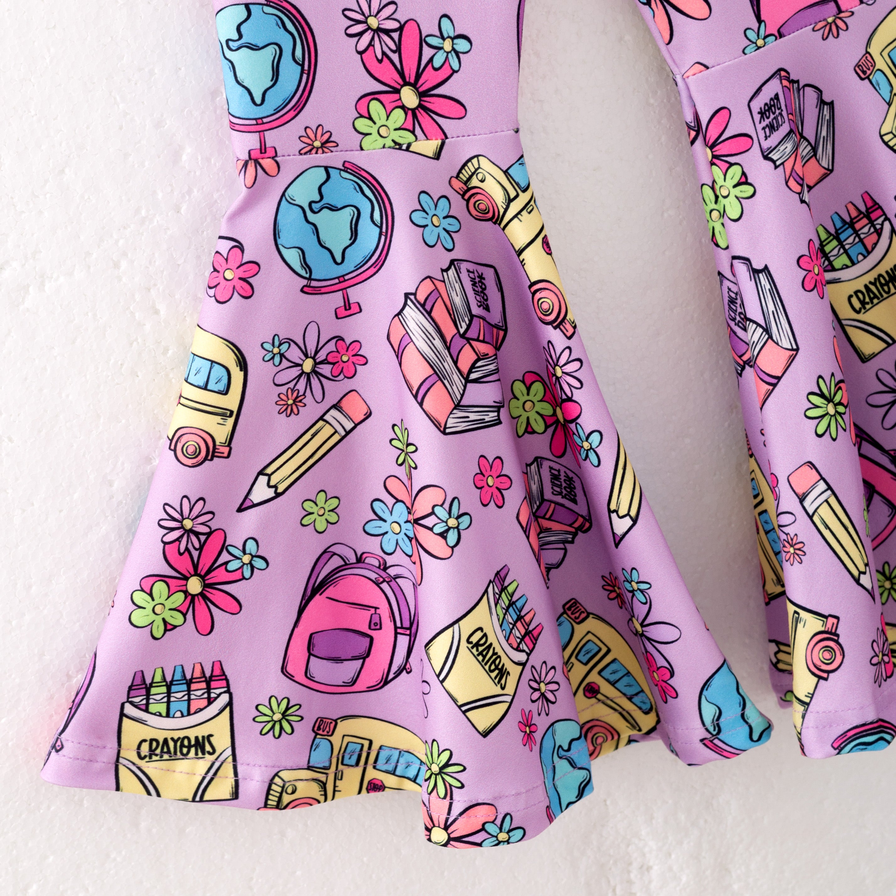 （Pre Order）Girls Back To School Print Outfit Set