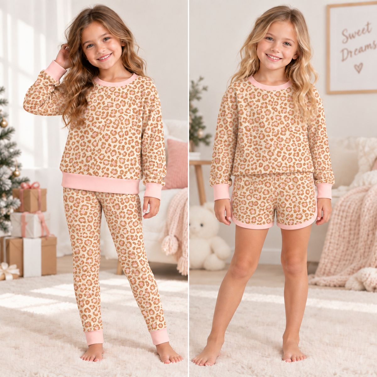 （Weekly Pre-Order）Girls Leopard Print Outfit Set（Ends 10.6）
