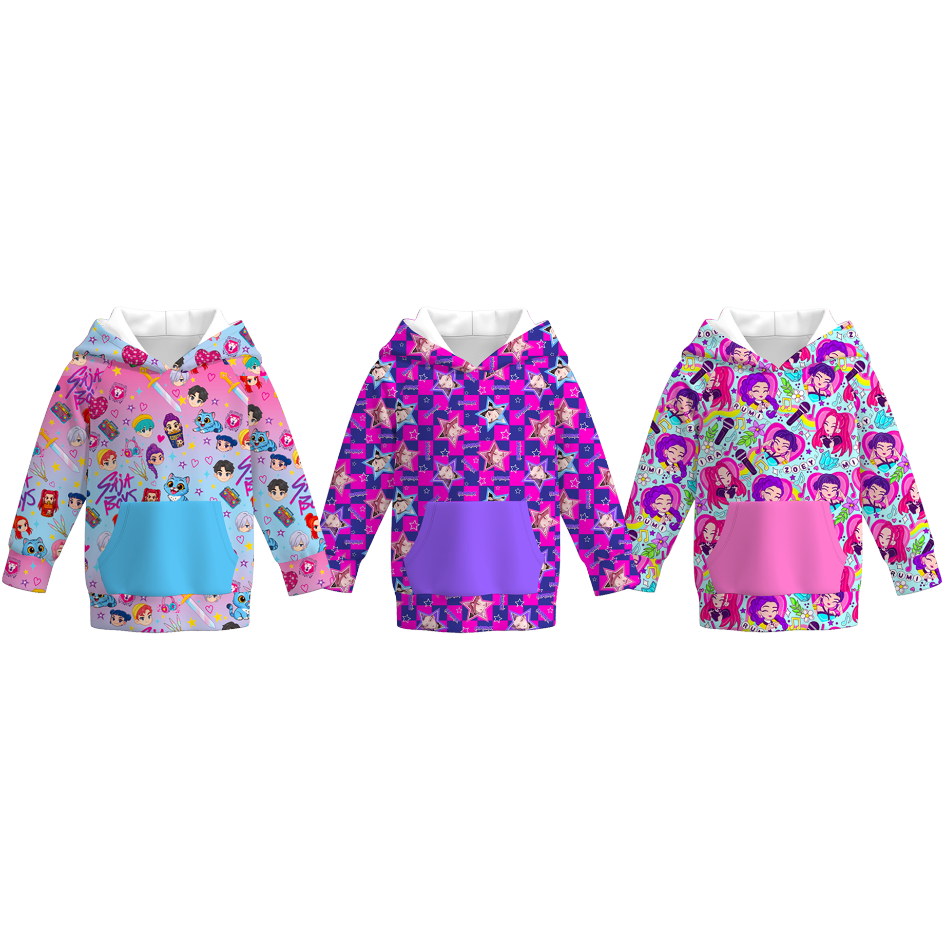 （Pre Order）Girls Movie Character Print Hoodie