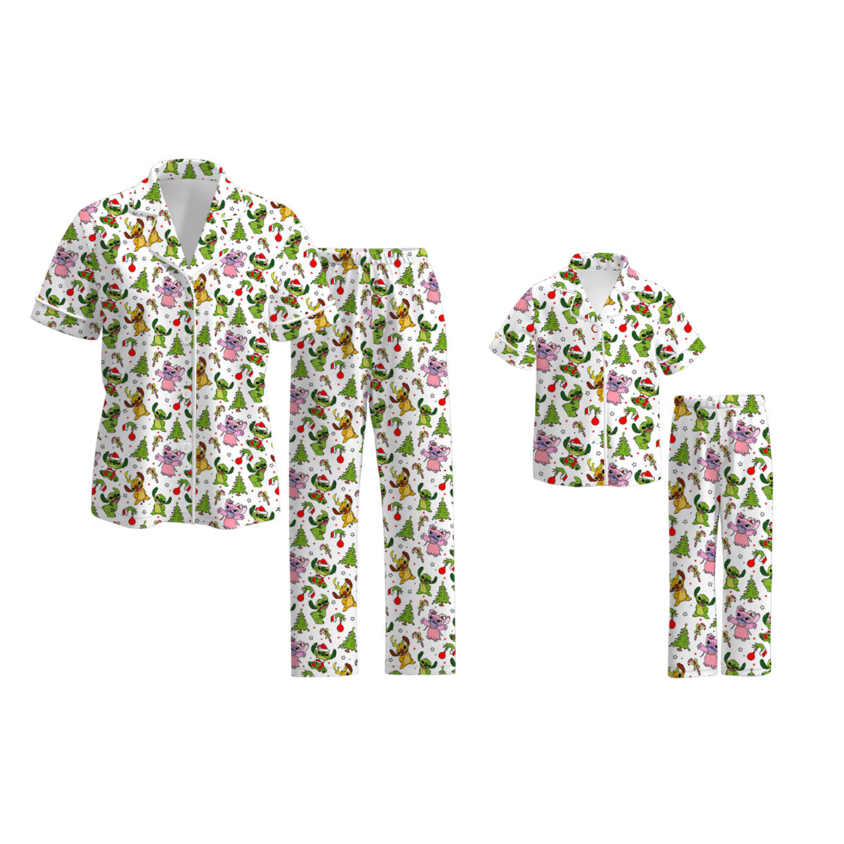 （Pre Order）Family Christmas Cartoon Print Pajamas