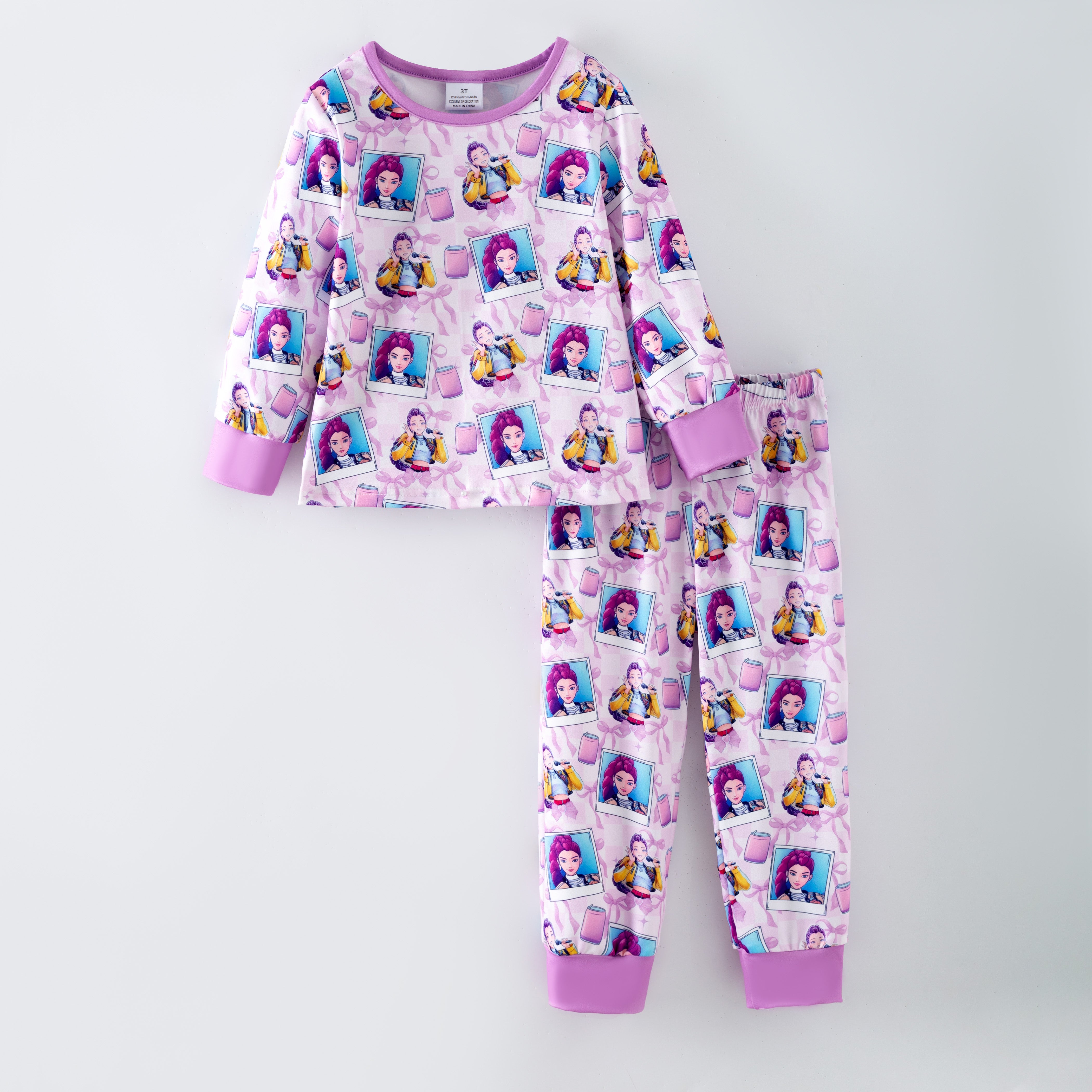 （Pre Order,Prepack Zone）Girls Movie Character Print Pajamas（Mix Size）
