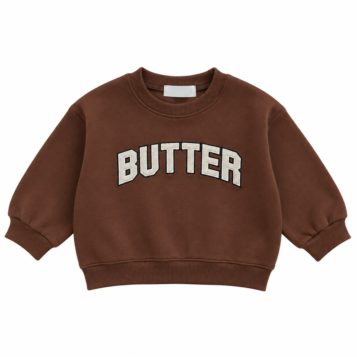 （Pre Order 2 Weeks）Unisex Fall Butter Applique Sweatshirt