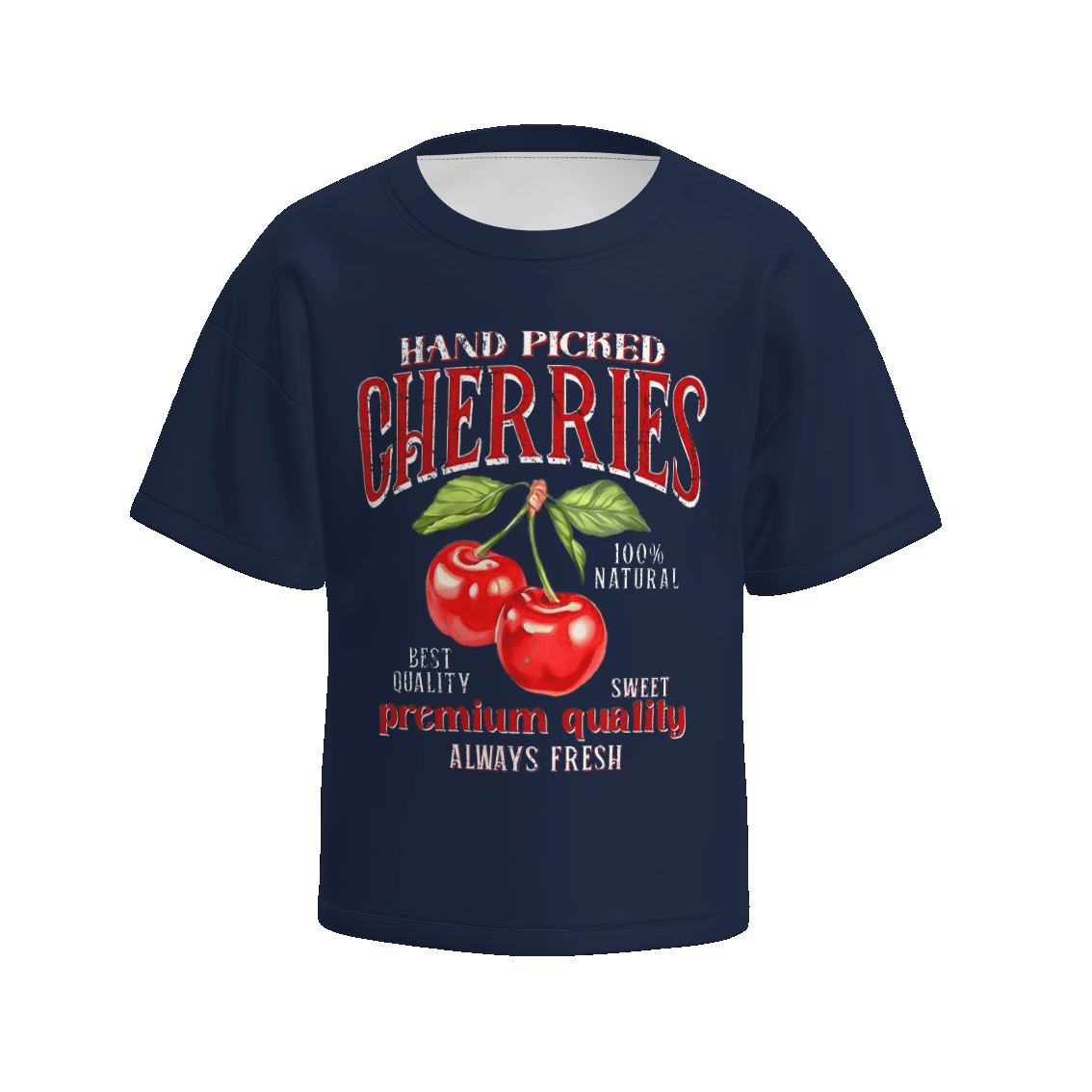 （Pre Order）Girls Spring and Summer Cherry Print Top