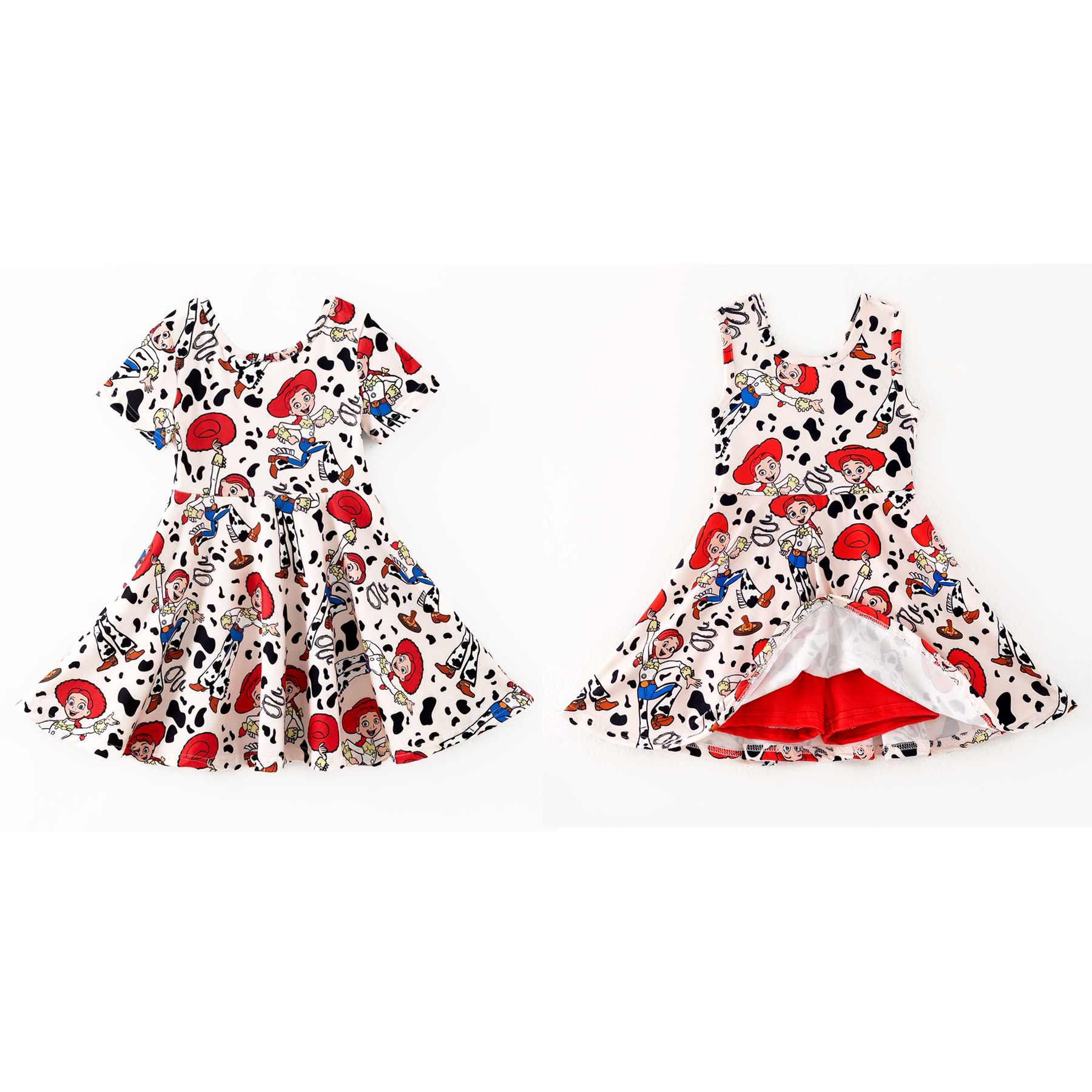 （Pre Order,Prepack Zone）Girls Cartoon Print Dress（Mix Size）