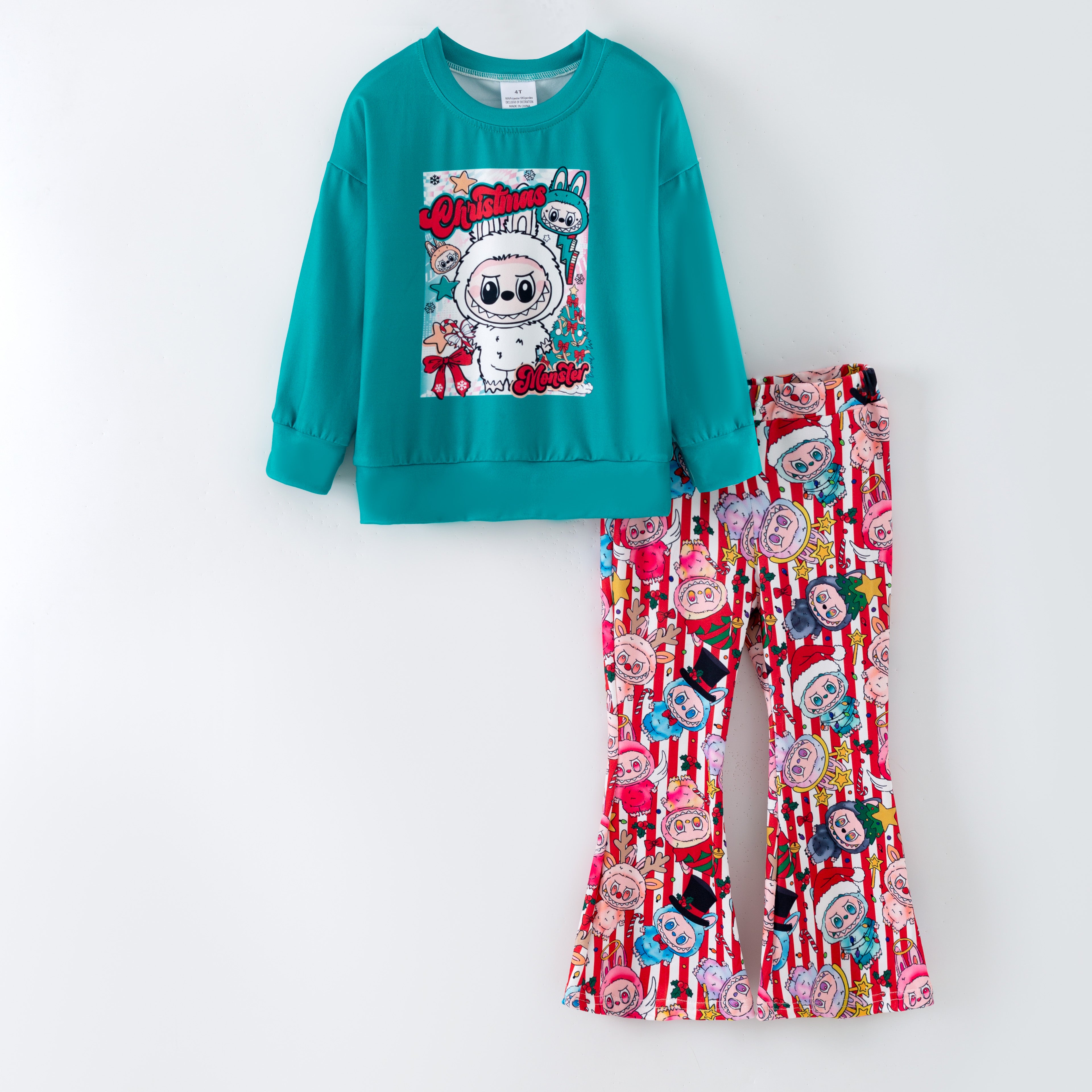 （Pre Order,Prepack Zone）Girls Christmas LBB Print Set（Mix Size）