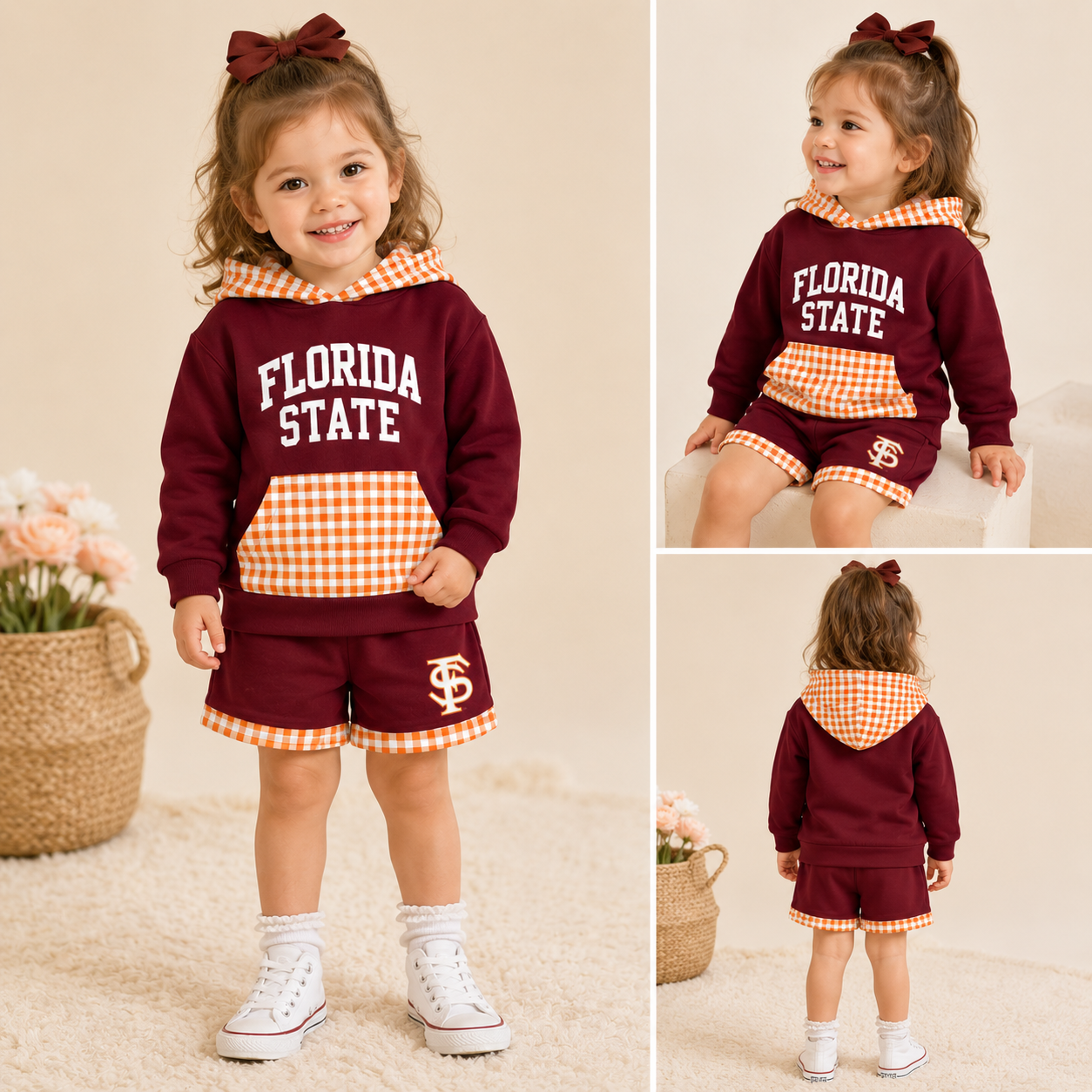 （Weekly Pre-Order）Girls Football Print Hoodie（Ends 9.13）