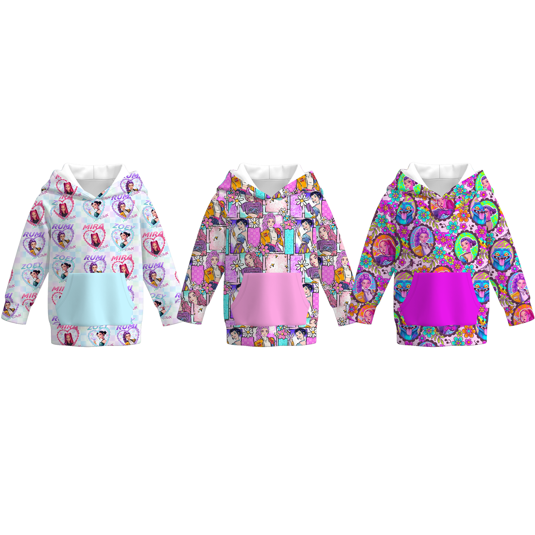 （Pre Order）Girls Movie Character Print Hoodie