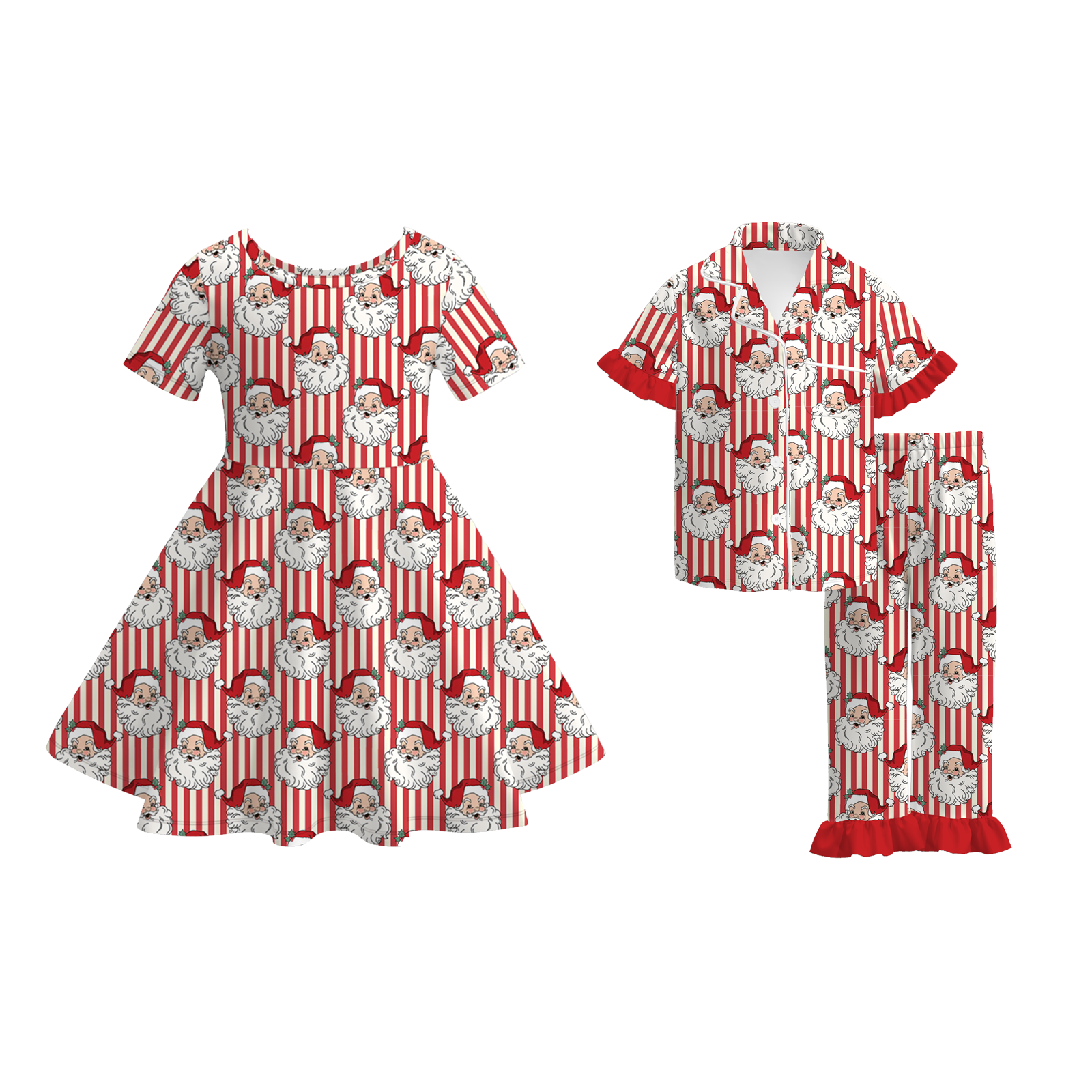 （Pre Order）Sisters Christmas Print Dress&Pajamas