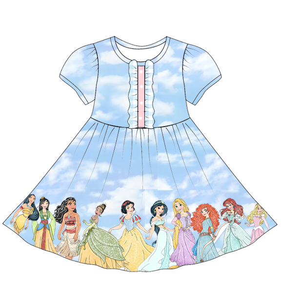 (Pre Order) Summer Princess Embroided Sibling Ensemble Collection