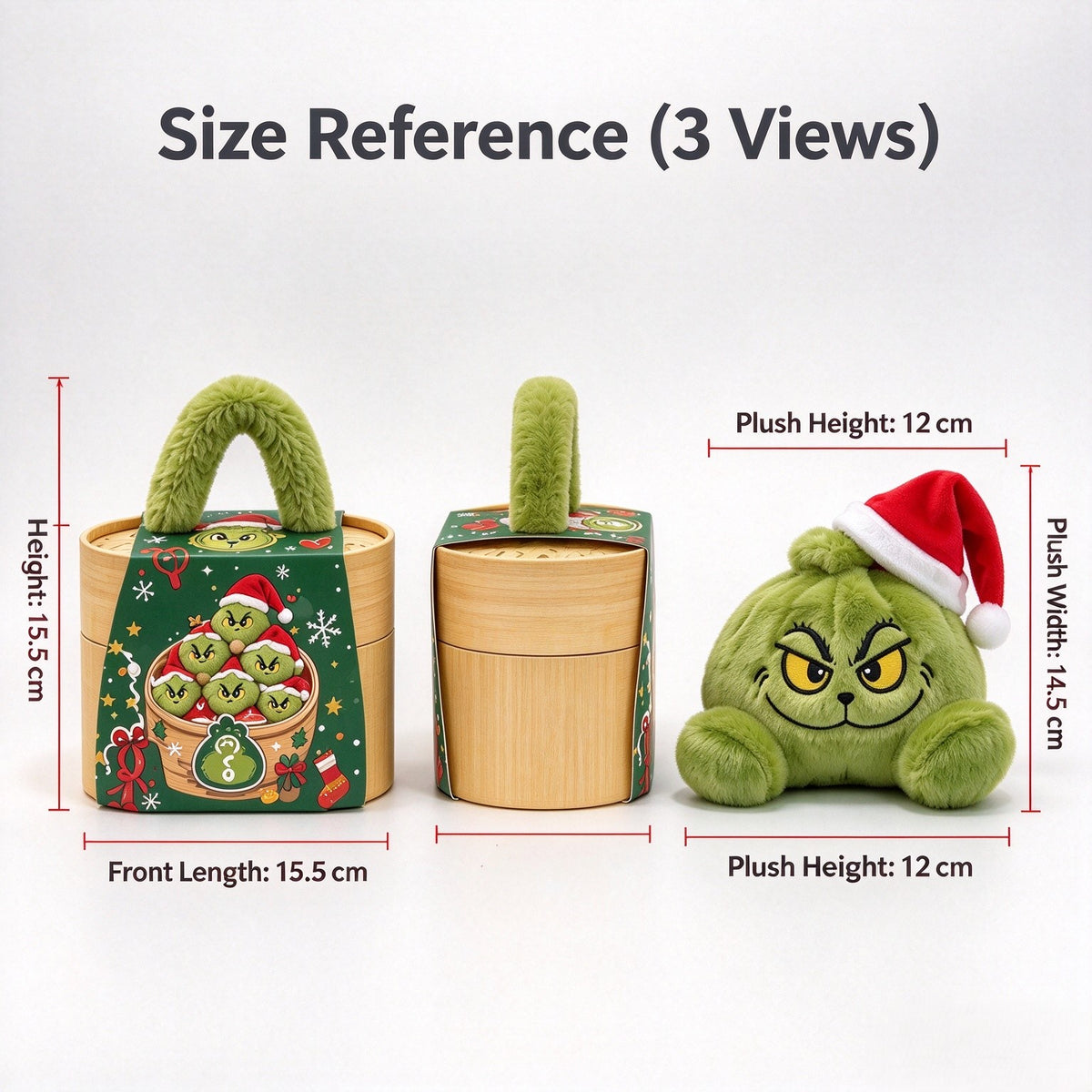 （Pre Order）Christmas Grinch Plush Box Gift Set with Basket
