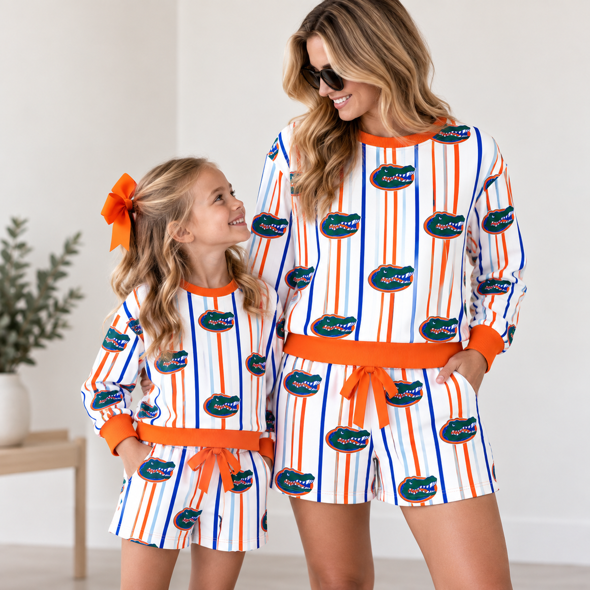 （Weekly Pre-Order）Mommy&Me Football Print Shorts Set（Ends 9.20）