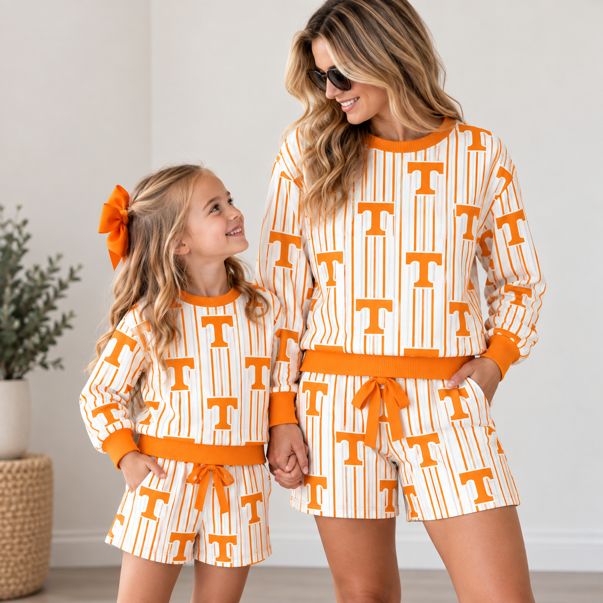 （Weekly Pre-Order）Mommy&Me Football Print Shorts Set（Ends 9.20）