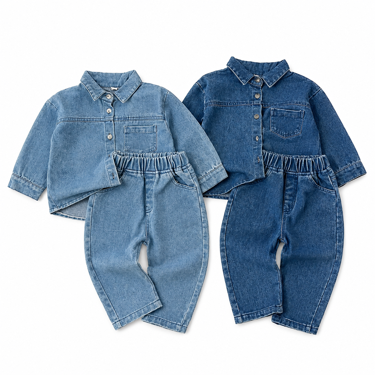 （Pre Order 2 Weeks）Unisex Fall Denim Outfit Set