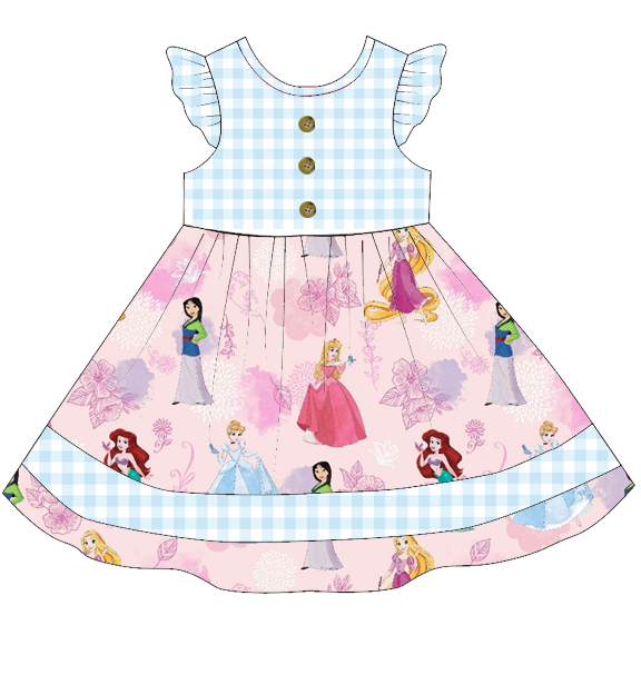 (Pre Order) Summer Princess Embroided Sibling Ensemble Collection