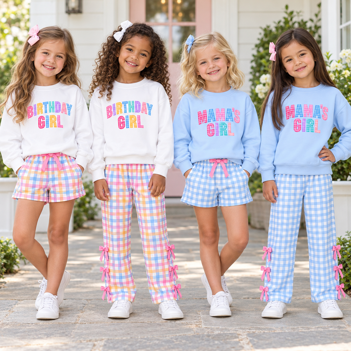 （Weekly Pre-Order）Girls Spring&Summer Print Shorts Set&Pants Set（Ends 11.1）