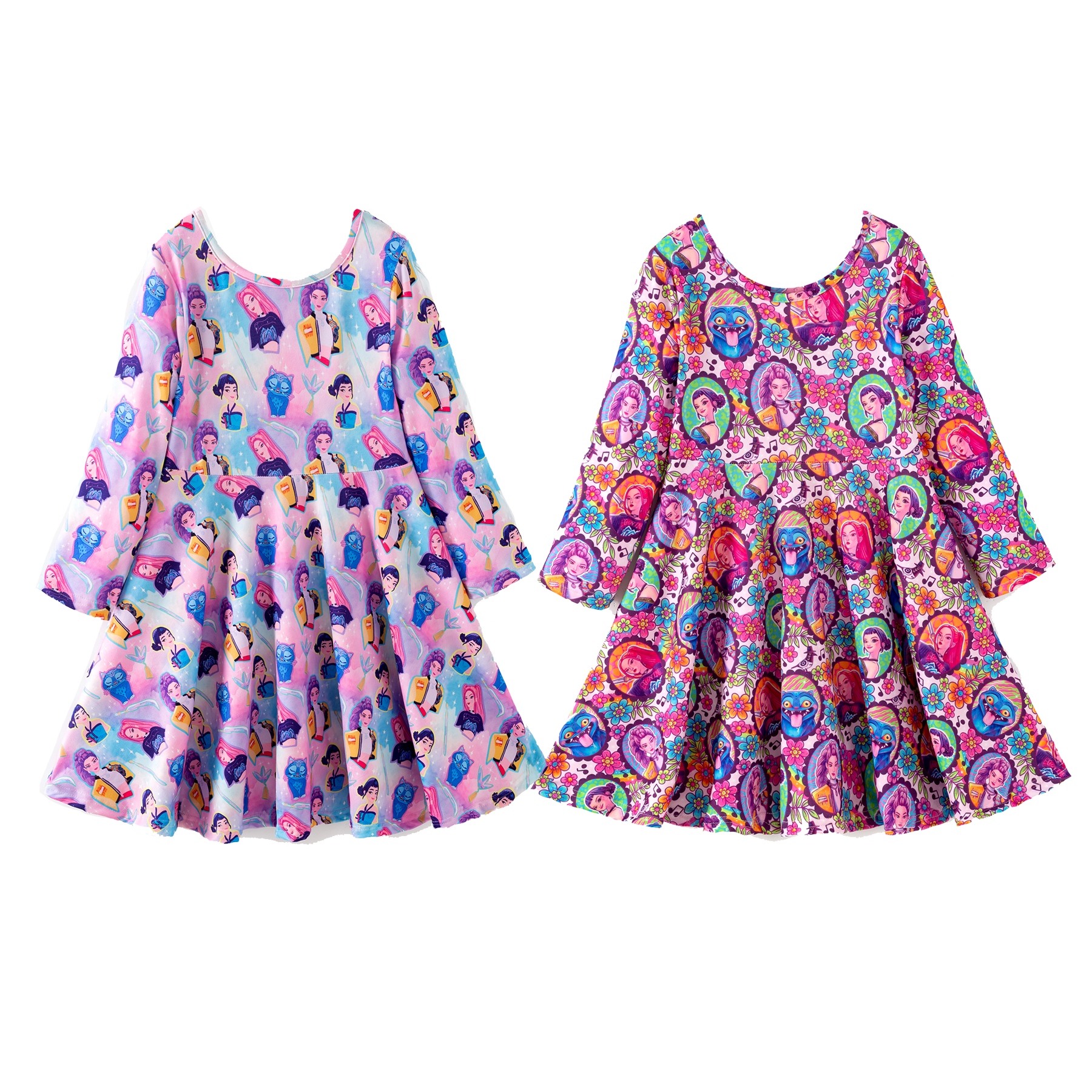 （Pre Order,Prepack Zone）Girls Movie Character Print Dress（Mix Size）