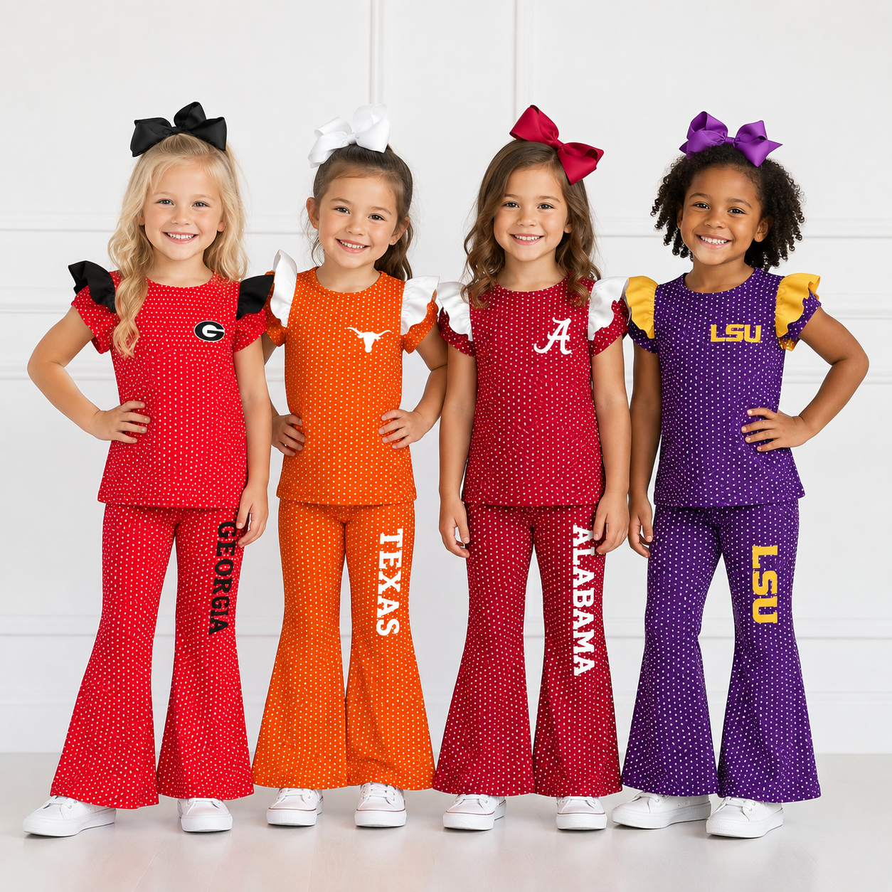 （Weekly Pre-Order）Girls Football Print Ruffle Outfit Set（Ends 9.13）
