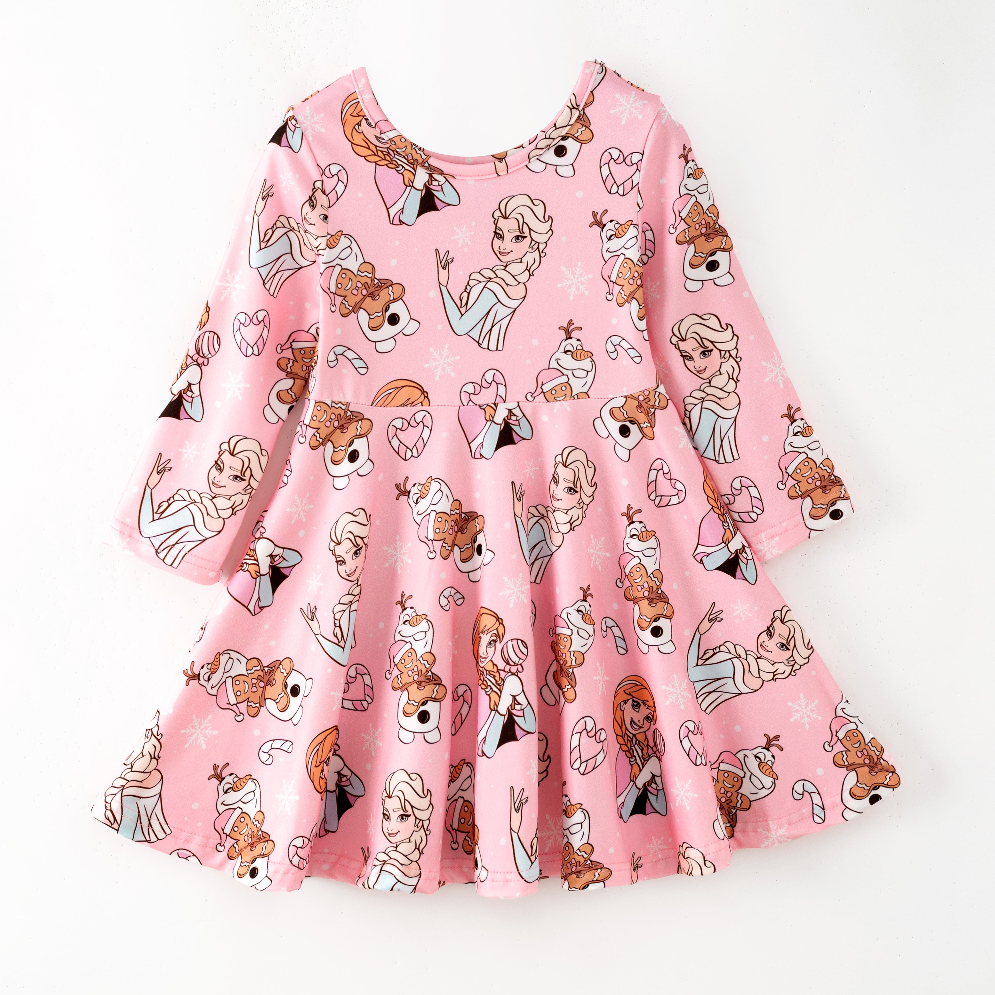 （Pre Order,Prepack Zone）Girls Christmas Princess Print Dress