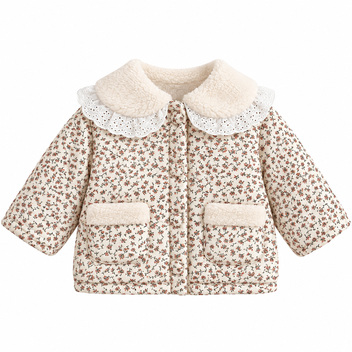 （Pre Order 2 Weeks）Kids Fall&Winter Floral Print Jacket