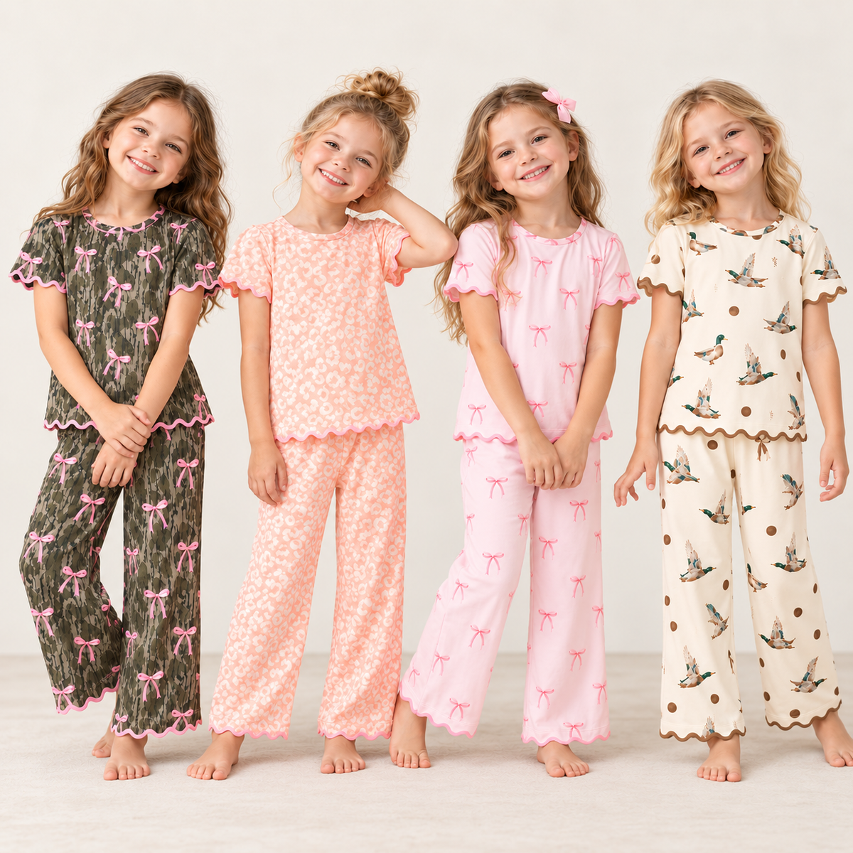 （Weekly Pre-Order）Girls Fall Embroidery Scallop Set（Ends 10.11）