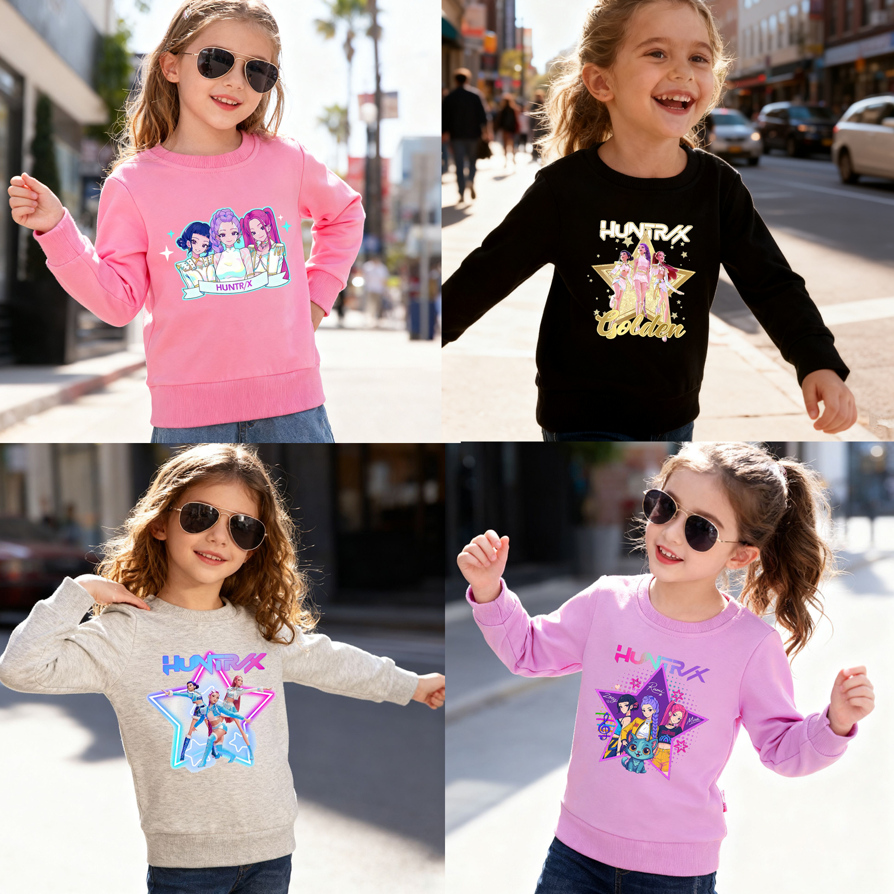 （Pre Order）Girls Movie Character Cotton Sweatshirt