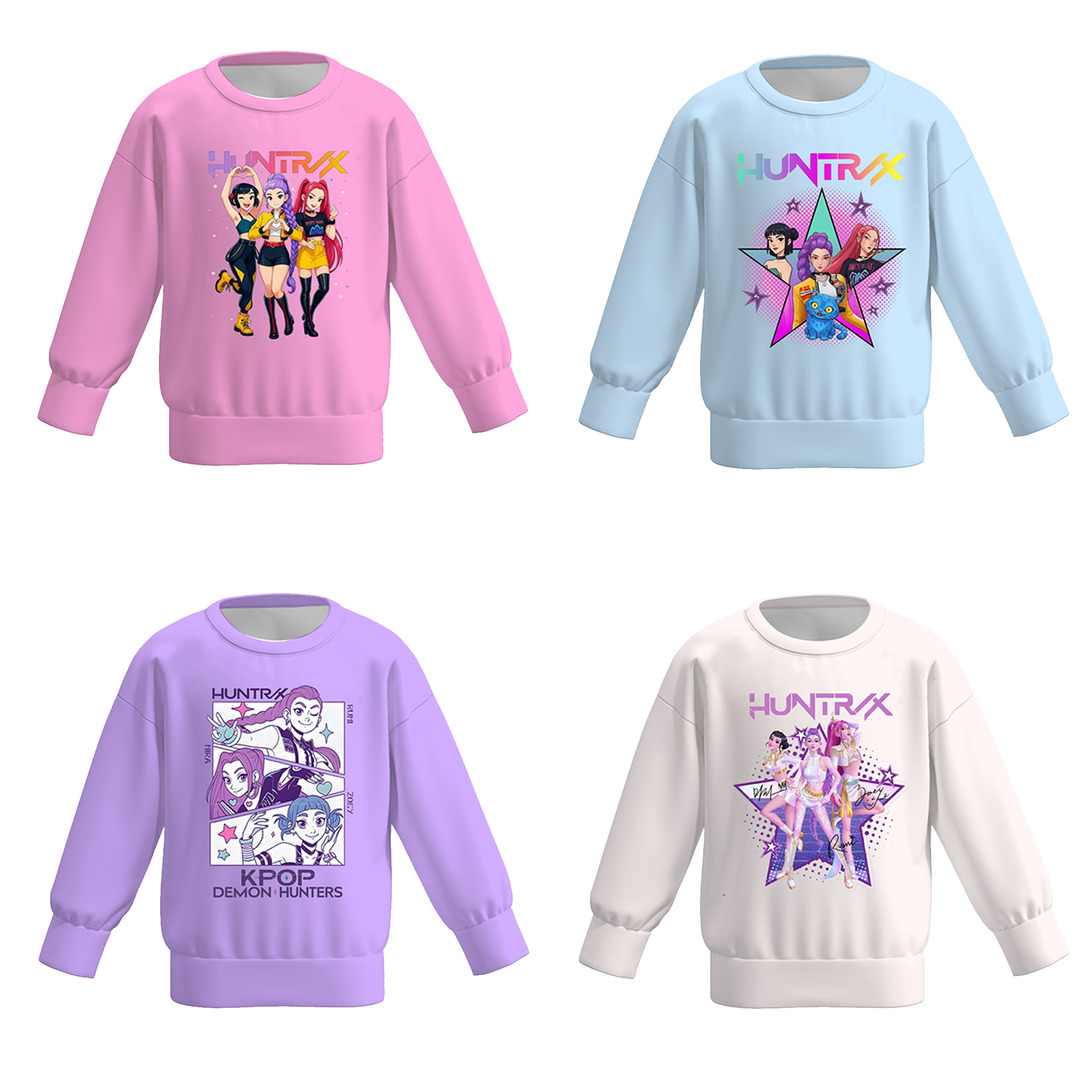 （Pre Order）Girls Movie Character Print Sweatshirt
