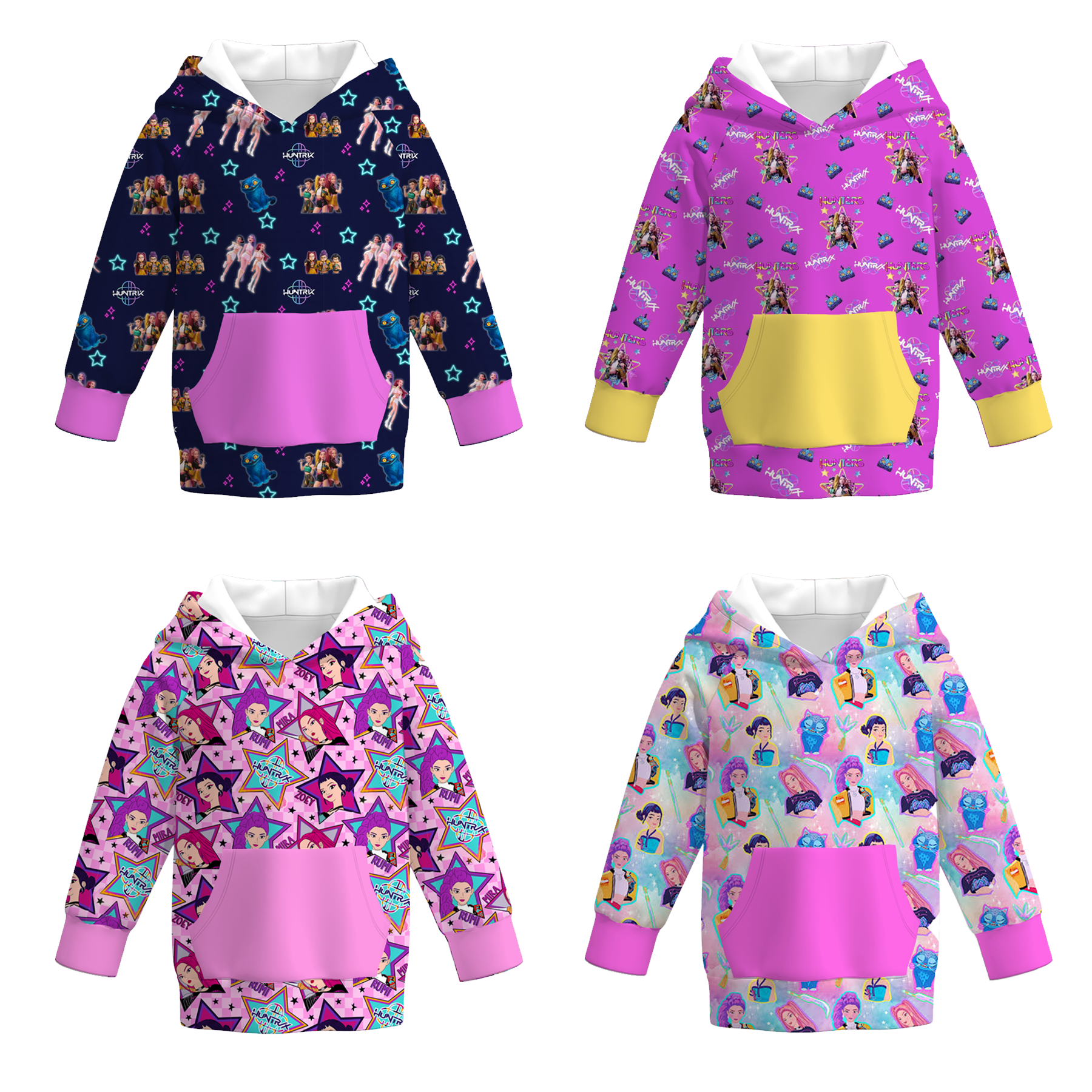 （Pre Order）Girls Movie Character Print Hoodie