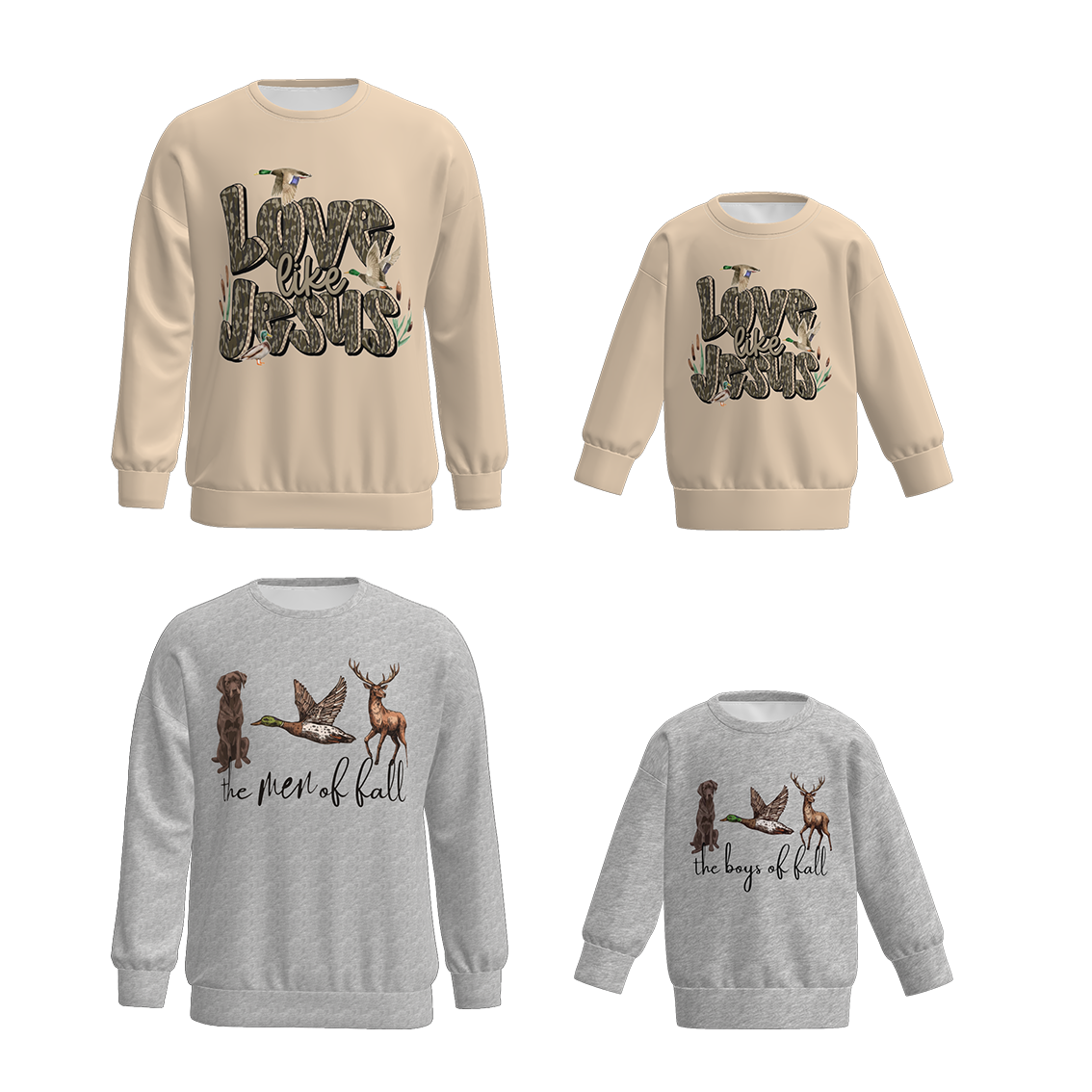 （Pre Order）Family Fall Print Sweatshirt