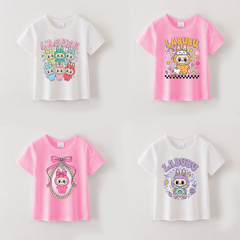 （Pre Order）Girls Halloween Cartoon Print Cotton Top