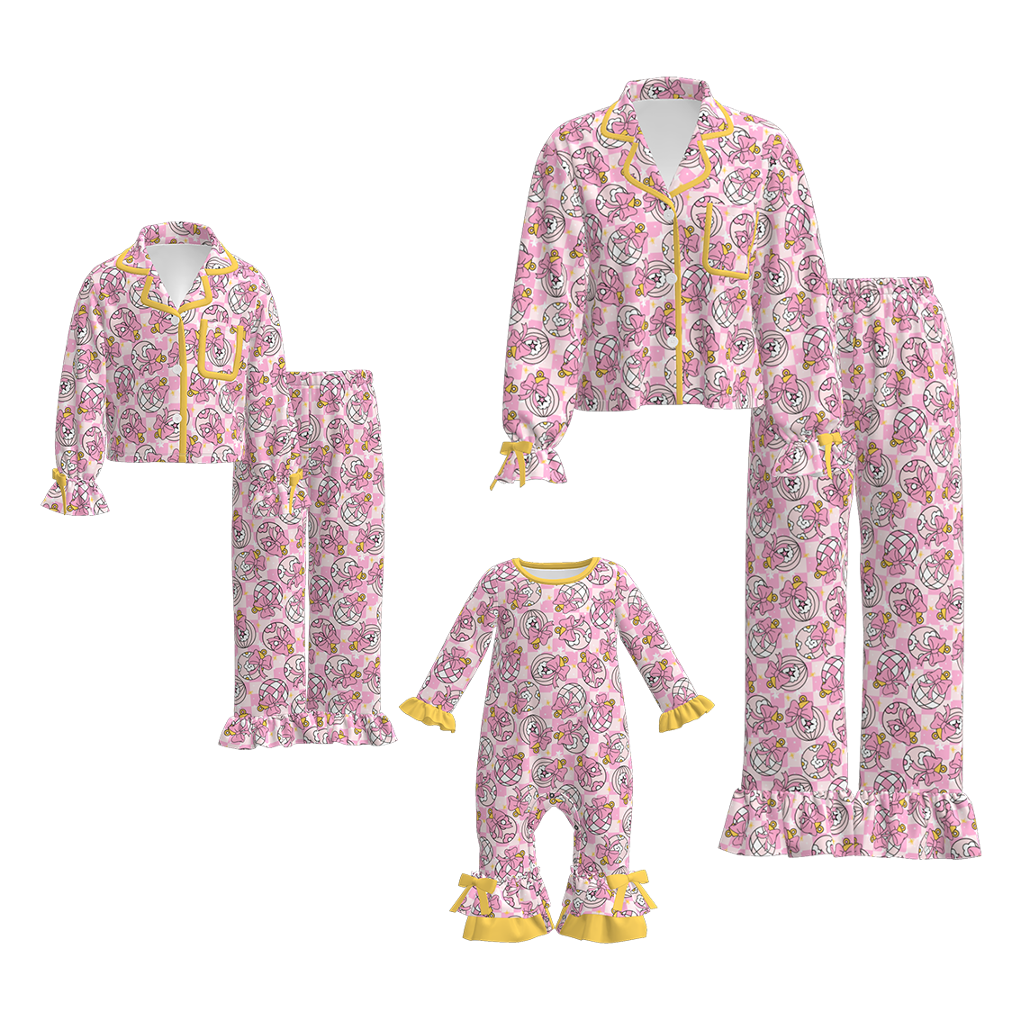 （Pre Order）Family Christmas Print Pajamas＆Romper