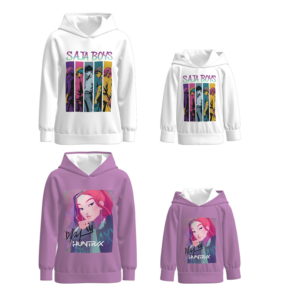 （Pre Order）Family Movie Character Print Hoodie