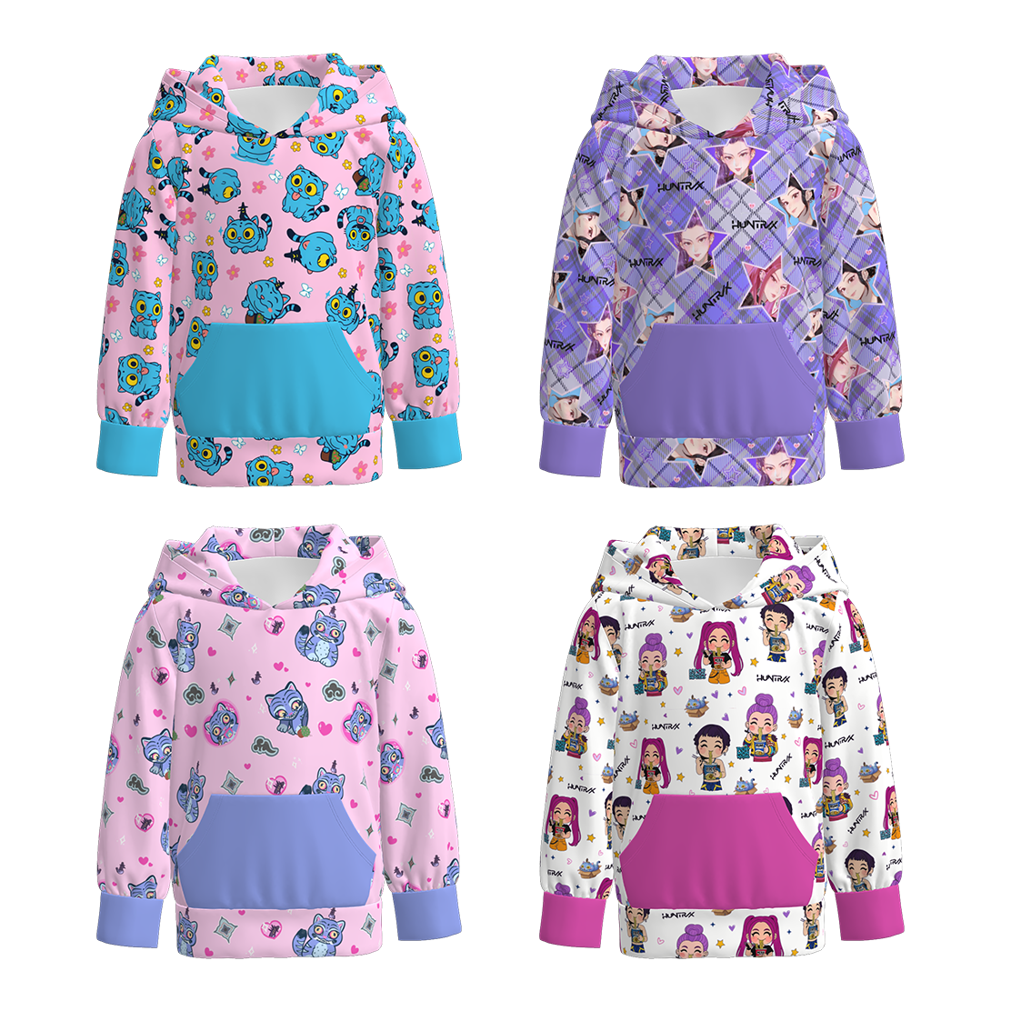 （Pre Order）Girls Movie Character Print Hoodie