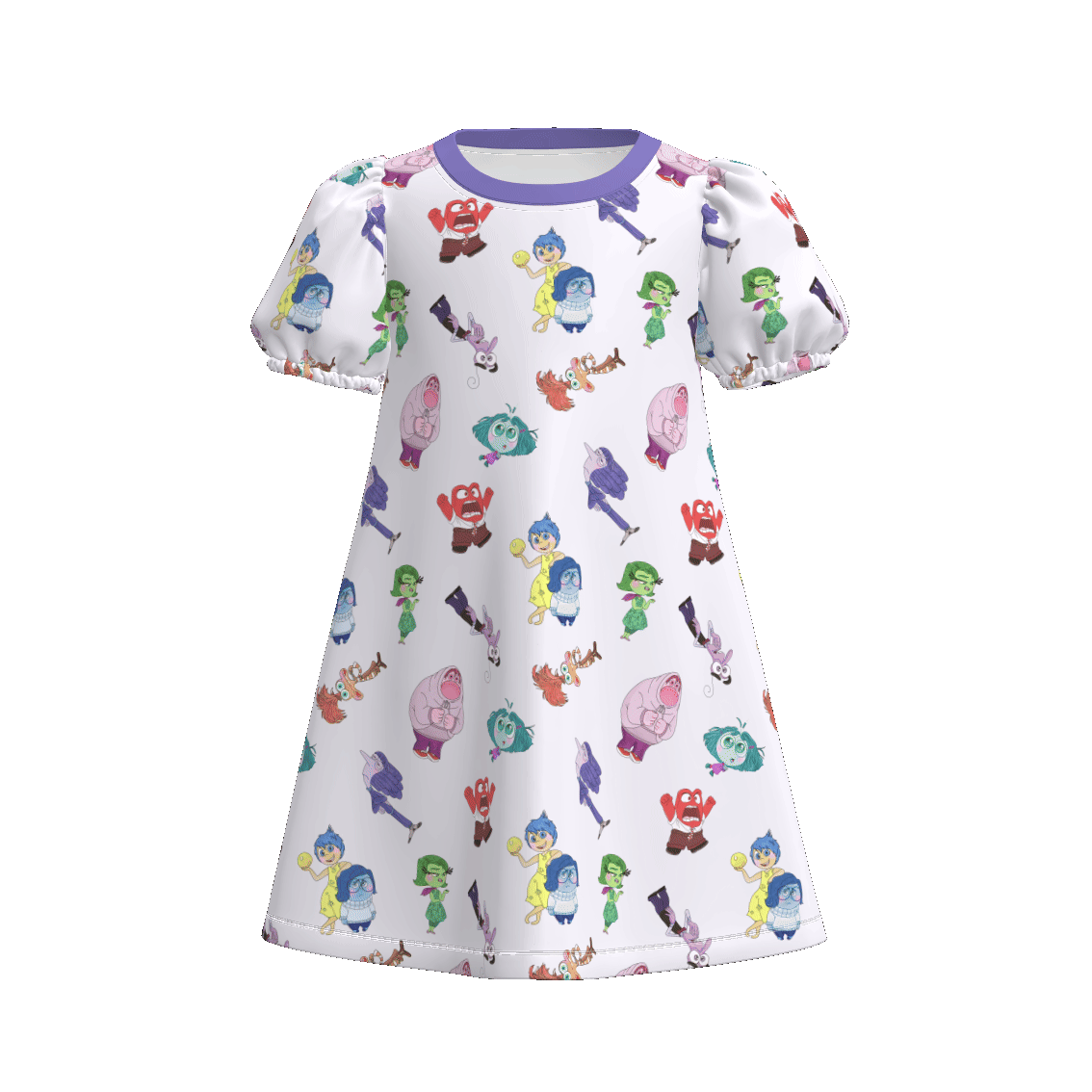 （Pre Order）Girls Spring and Summer Cartoon Print Dress