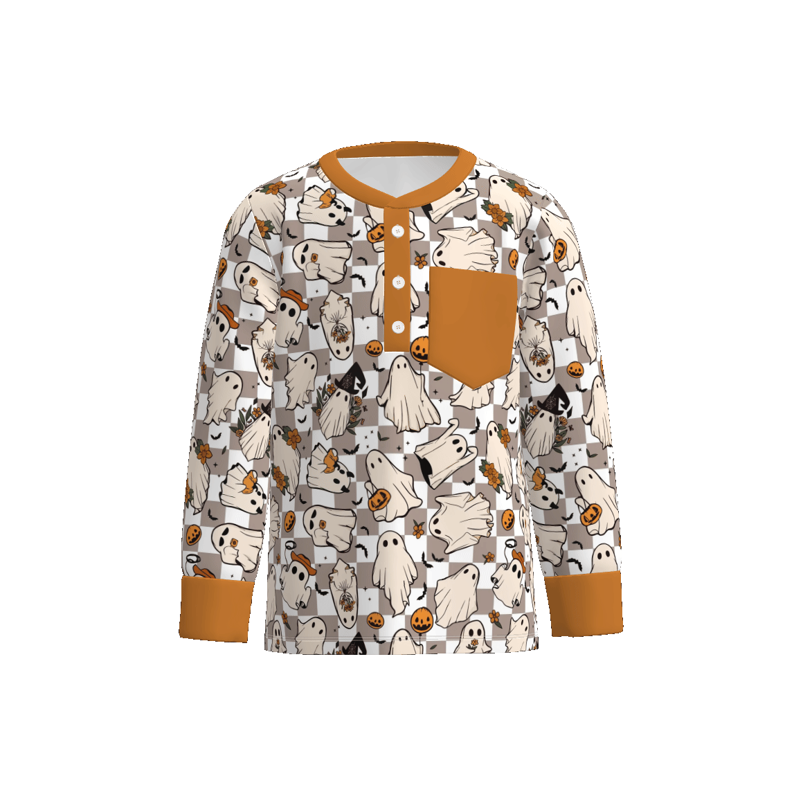 （Pre Order）Family Halloween Cartoon Print Dress,Top＆Romper