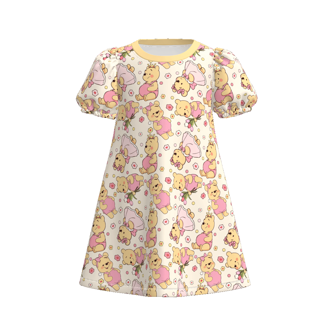 （Pre Order）Girls Spring and Summer Cartoon Print Dress
