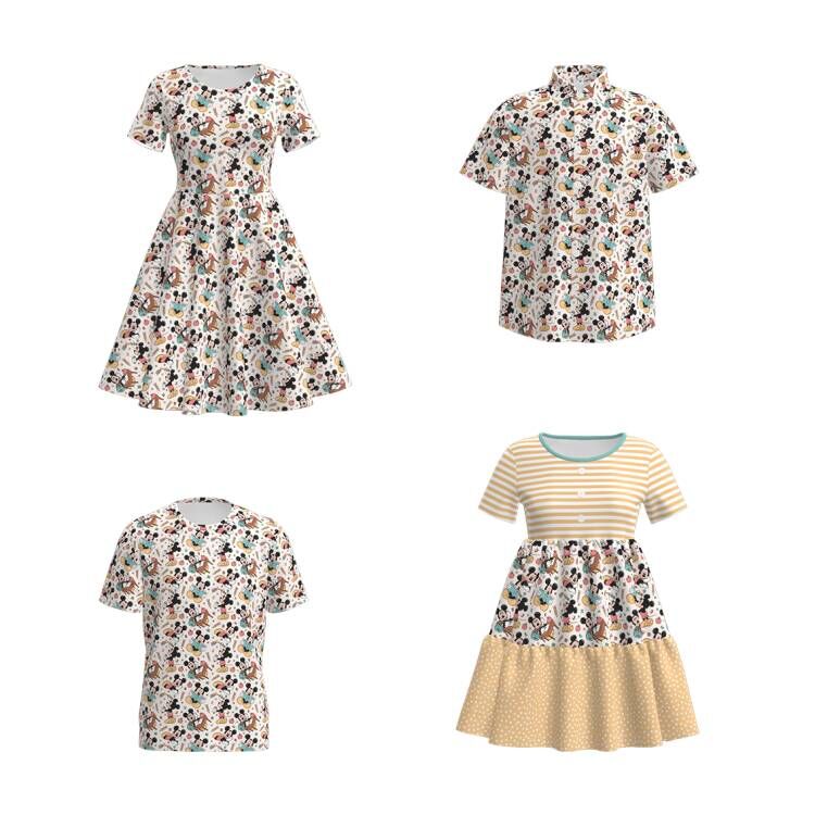 （Pre Order）Adults Summer Cartoon Print Dress&Top
