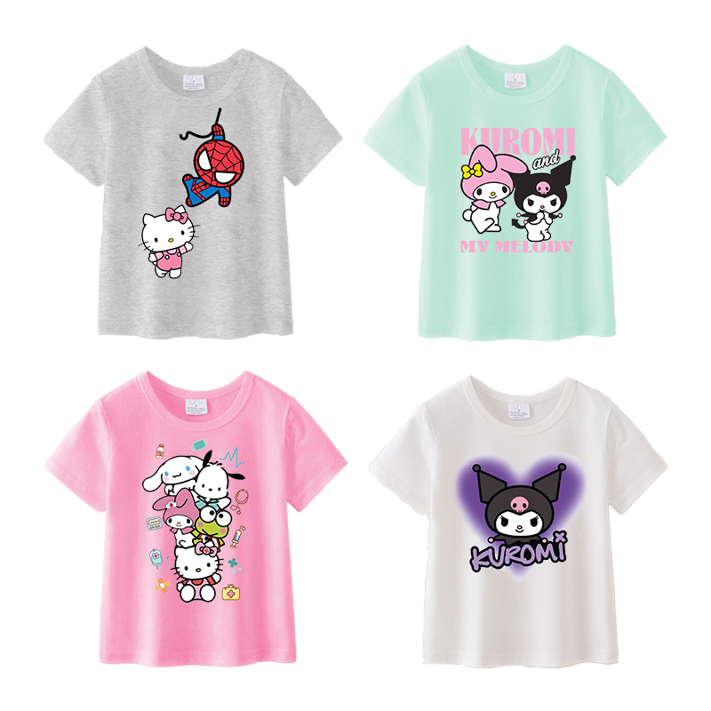（Pre Order）Girls Spring and Summer Cartoon Print Top