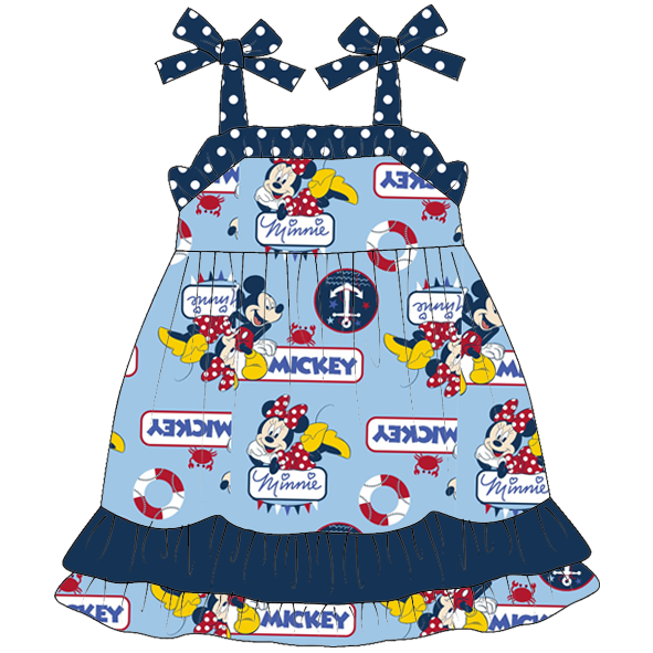 (Pre Order) Summer Mickey Magic Embroided Sibling Ensemble Collection