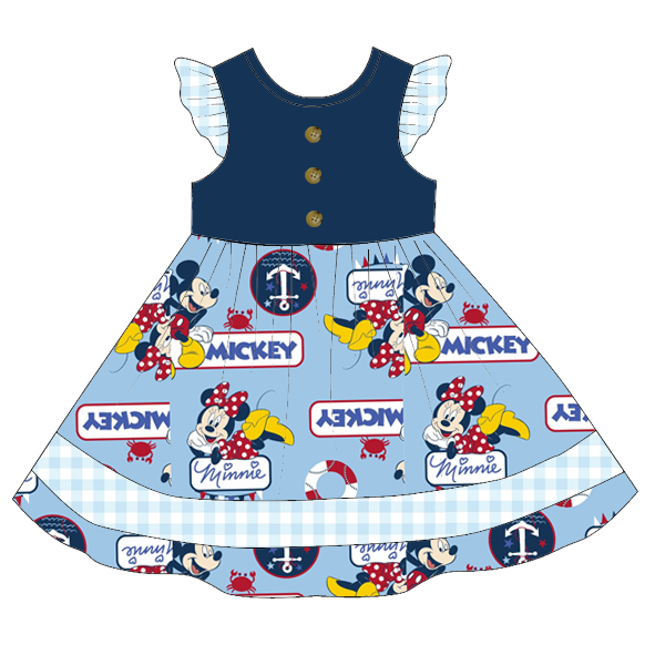 (Pre Order) Summer Mickey Magic Embroided Sibling Ensemble Collection