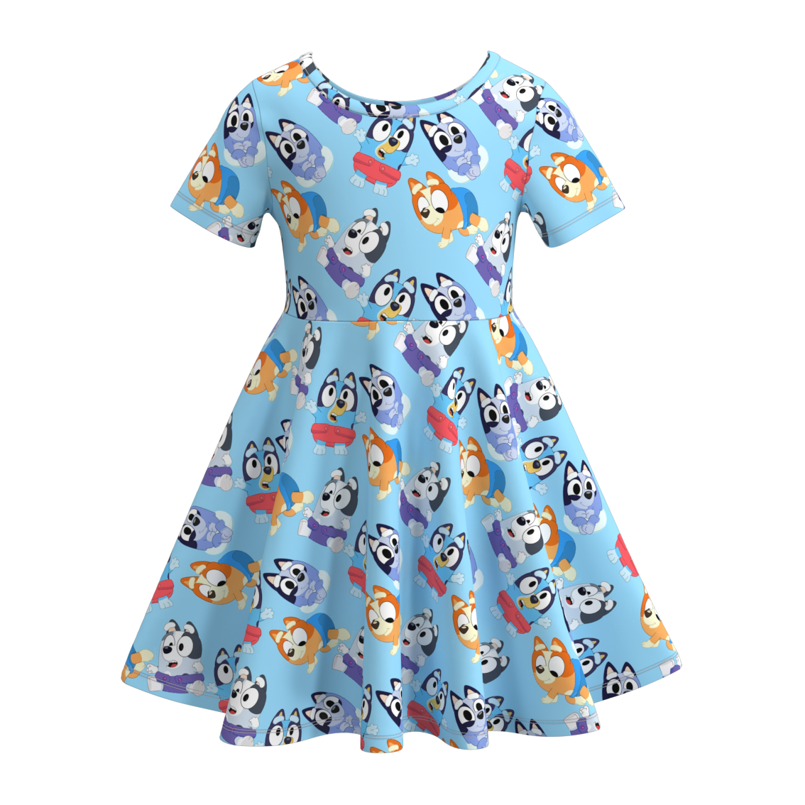 （Pre Order）Grils Summer Cartoon Floral Print Twirl Dress