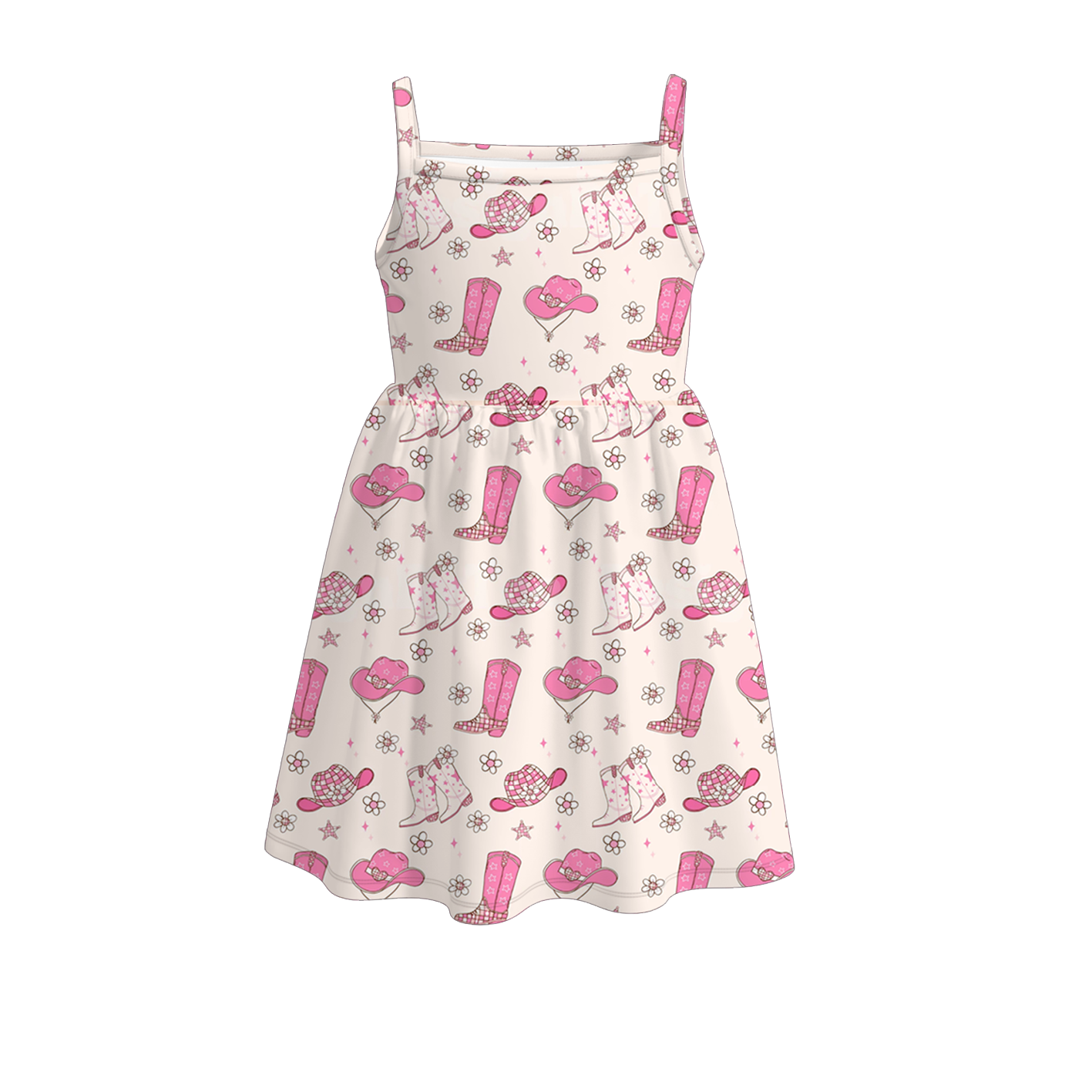 （Pre Order）Girls Stylish Character Print Slip Dress