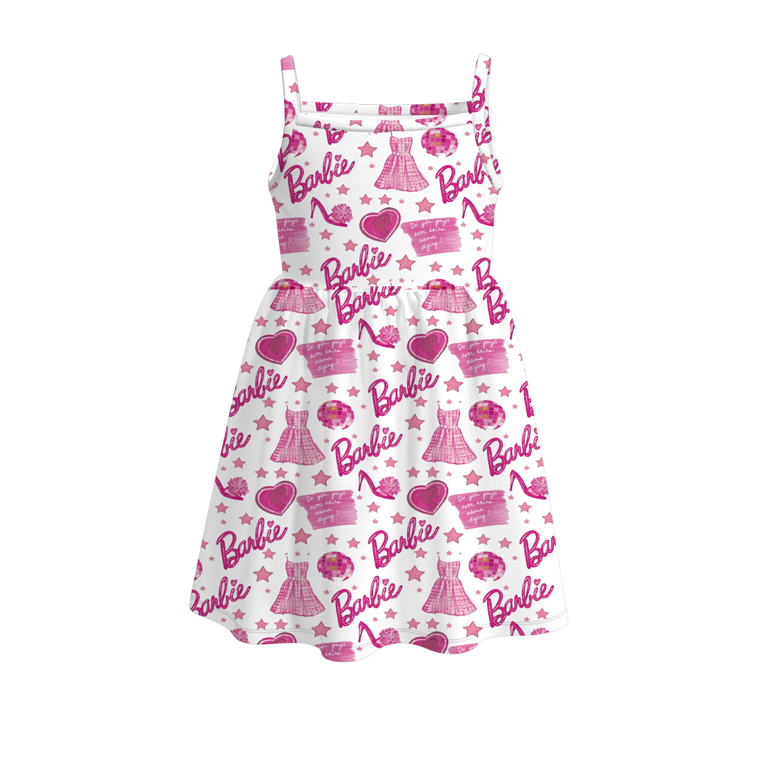 （Pre Order）Girls Stylish Character Print Slip Dress