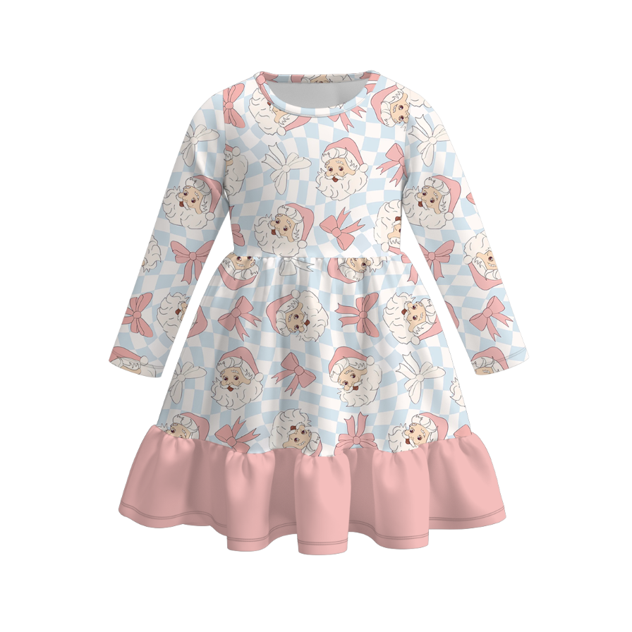（Pre Order）Girls Christmas Nutcracker Print Dress